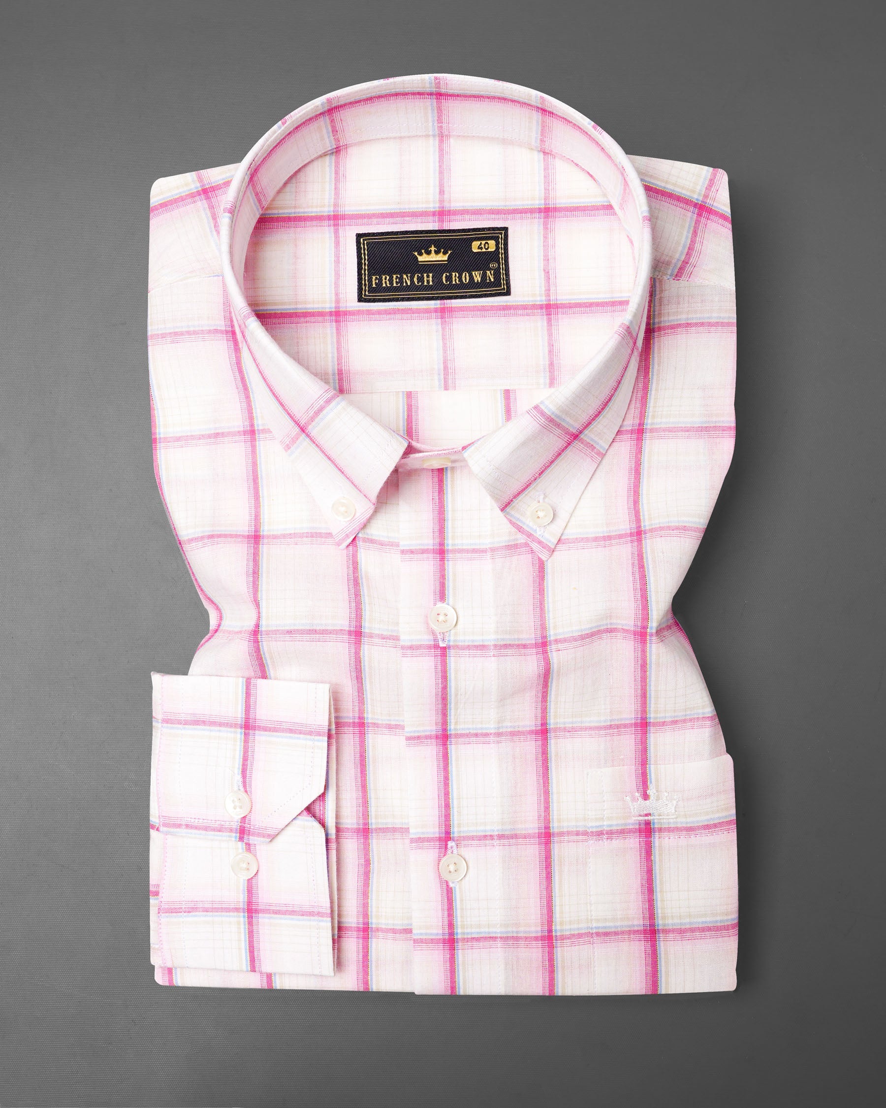 Carnation Pink Plaid Premium Cotton Shirt 7407-BD-38, 7407-BD-H-38, 7407-BD-39, 7407-BD-H-39, 7407-BD-40, 7407-BD-H-40, 7407-BD-42, 7407-BD-H-42, 7407-BD-44, 7407-BD-H-44, 7407-BD-46, 7407-BD-H-46, 7407-BD-48, 7407-BD-H-48, 7407-BD-50, 7407-BD-H-50, 7407-BD-52, 7407-BD-H-52