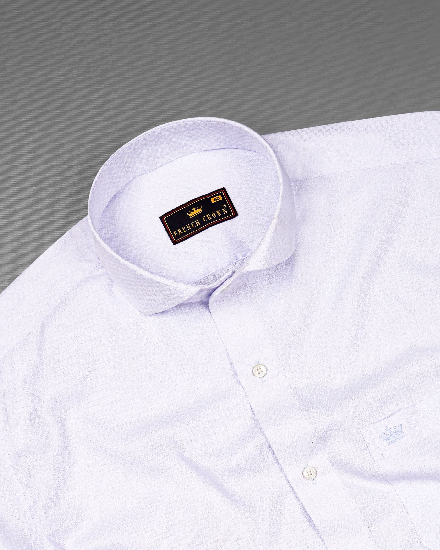 Quartz Dobby Textured Premium Giza Cotton Shirt