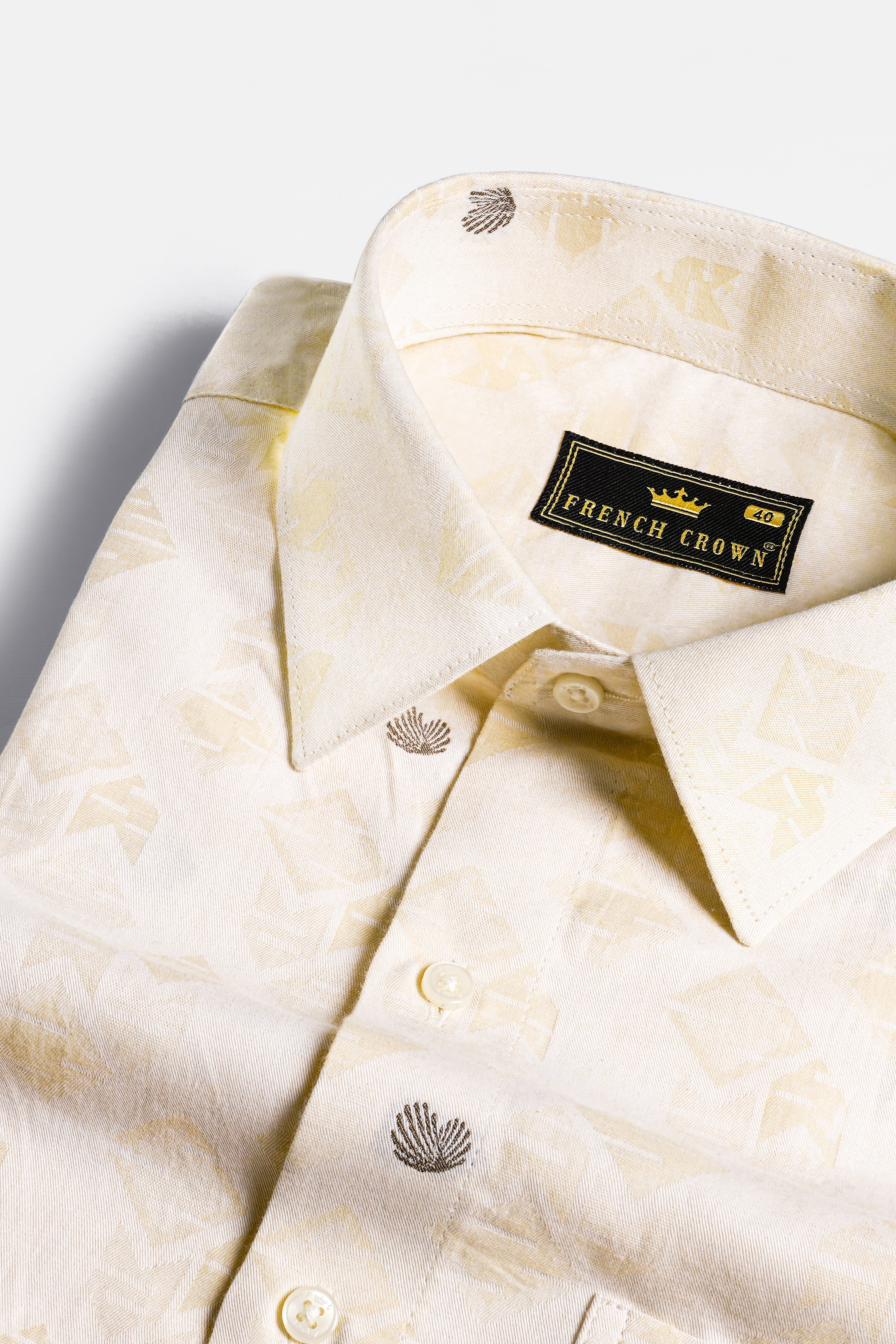 Mercury Jacquard Textured Premium Cotton Shirt