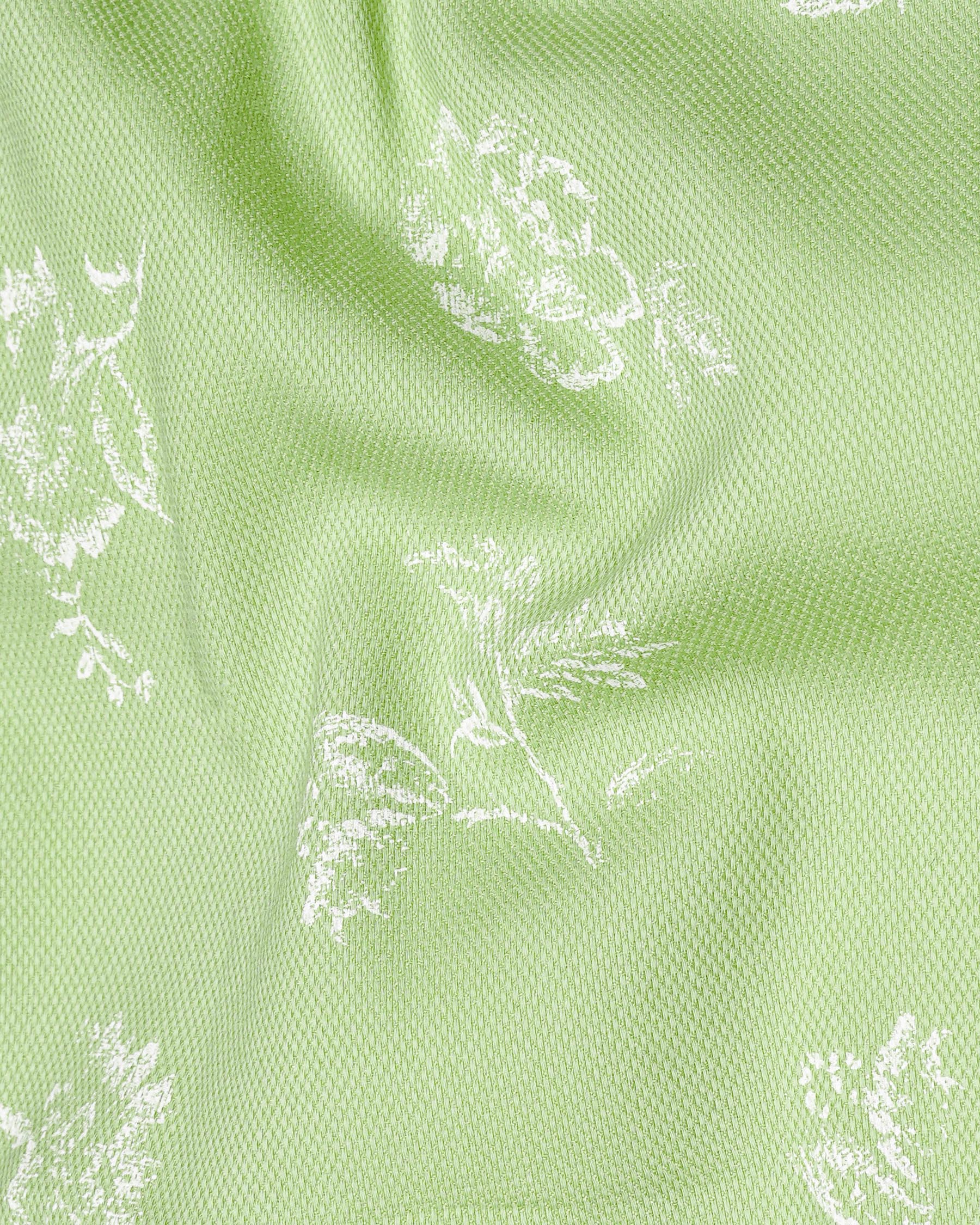 Pale Olive Green With White Floral Dobby Textured Premium Giza Cotton Shirt 7439-BD-38, 7439-BD-H-38, 7439-BD-39, 7439-BD-H-39, 7439-BD-40, 7439-BD-H-40, 7439-BD-42, 7439-BD-H-42, 7439-BD-44, 7439-BD-H-44, 7439-BD-46, 7439-BD-H-46, 7439-BD-48, 7439-BD-H-48, 7439-BD-50, 7439-BD-H-50, 7439-BD-52, 7439-BD-H-52