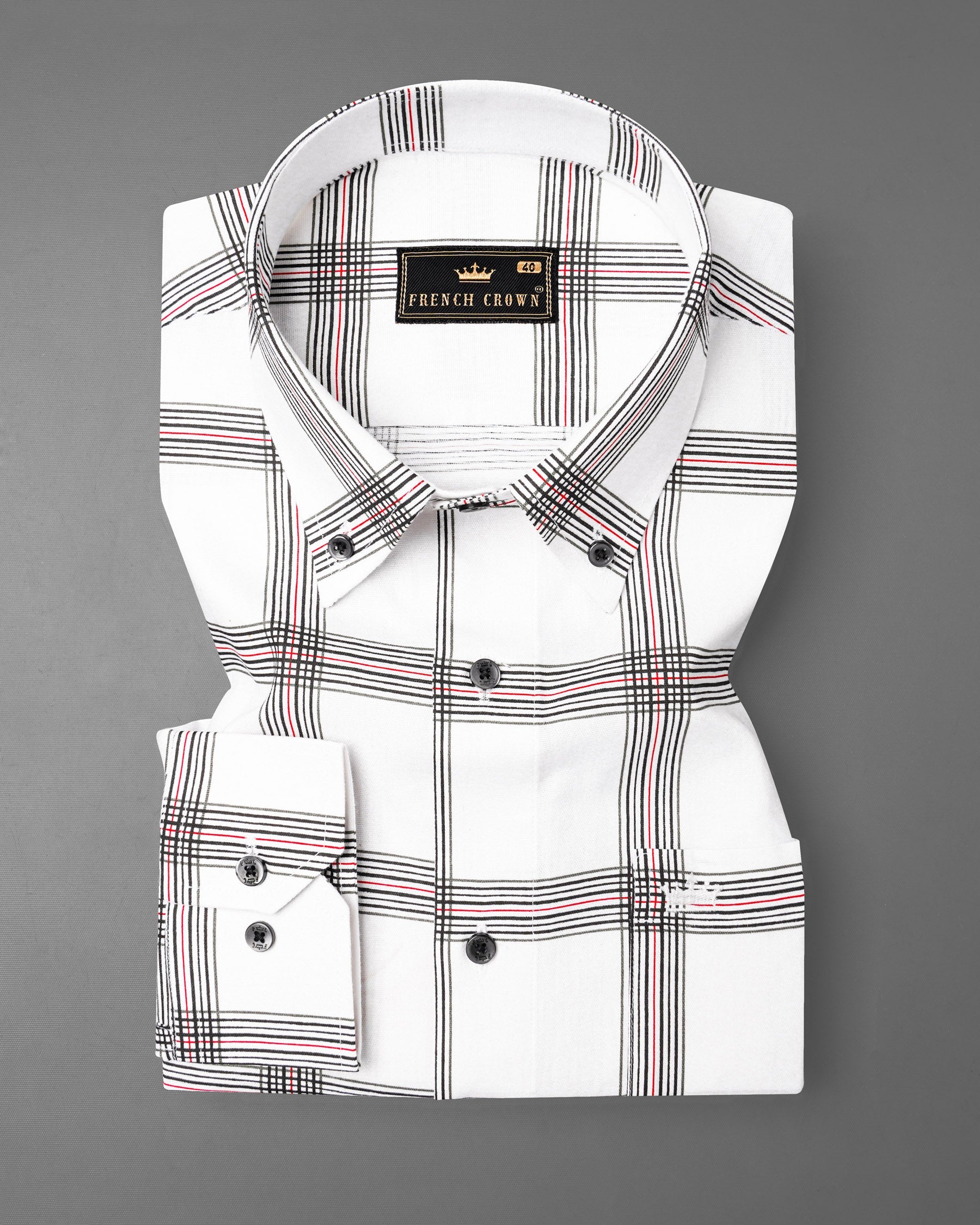 Bright White Windowpane Royal Oxford Shirt 7445-BD-BLK-38, 7445-BD-BLK-H-38, 7445-BD-BLK-39, 7445-BD-BLK-H-39, 7445-BD-BLK-40, 7445-BD-BLK-H-40, 7445-BD-BLK-42, 7445-BD-BLK-H-42, 7445-BD-BLK-44, 7445-BD-BLK-H-44, 7445-BD-BLK-46, 7445-BD-BLK-H-46, 7445-BD-BLK-48, 7445-BD-BLK-H-48, 7445-BD-BLK-50, 7445-BD-BLK-H-50, 7445-BD-BLK-52, 7445-BD-BLK-H-52