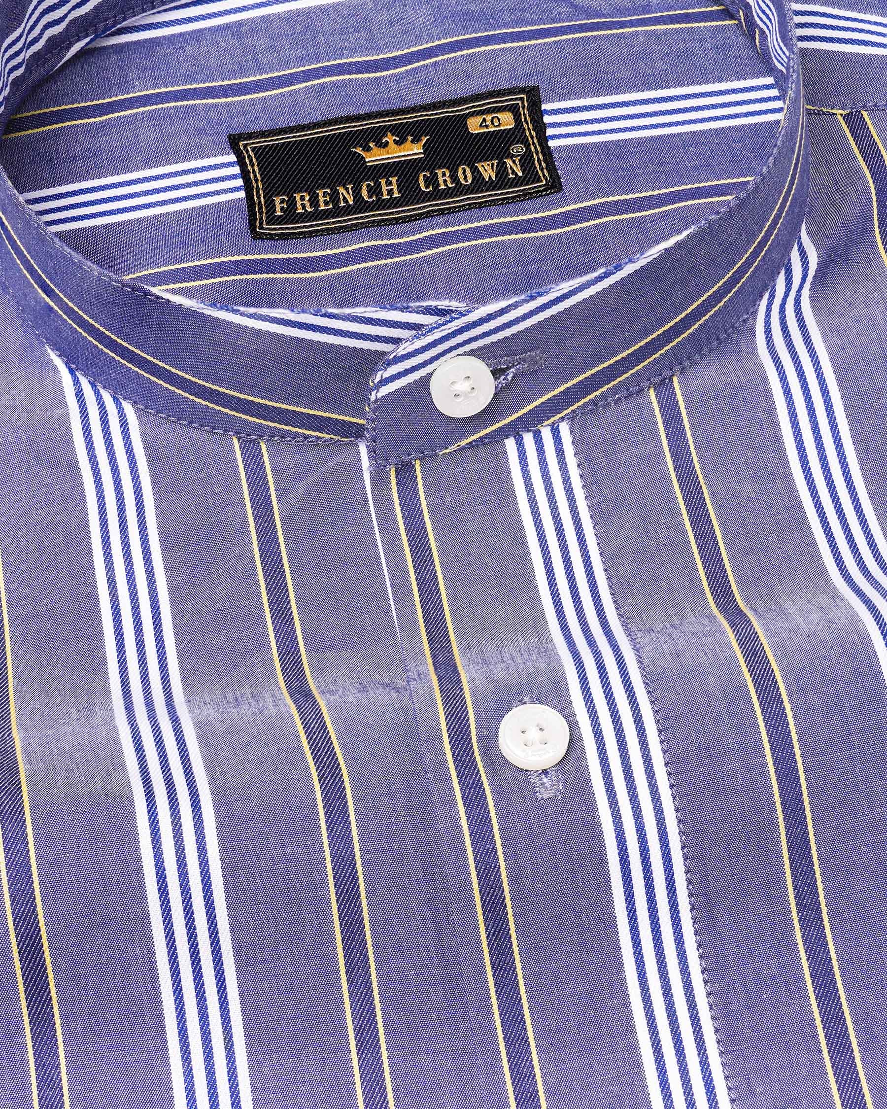 Scampi Blue Striped Dobby Textured Premium Giza Cotton Shirt  7471-M-38, 7471-M-H-38, 7471-M-39, 7471-M-H-39, 7471-M-40, 7471-M-H-40, 7471-M-42, 7471-M-H-42, 7471-M-44, 7471-M-H-44, 7471-M-46, 7471-M-H-46, 7471-M-48, 7471-M-H-48, 7471-M-50, 7471-M-H-50, 7471-M-52, 7471-M-H-52