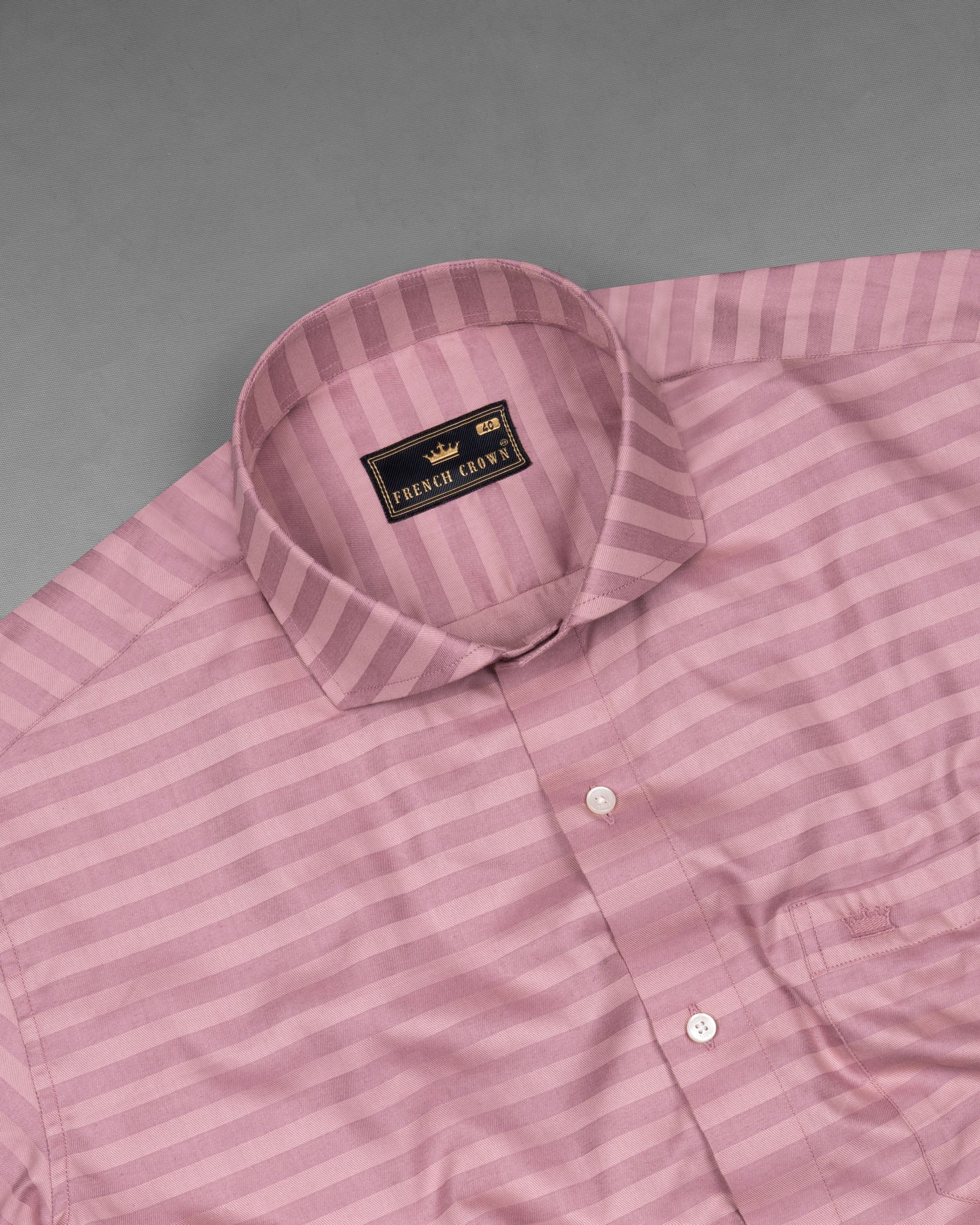 Light Muave Pink Striped Dobby Textured Premium Giza Cotton Shirt 7476-CA-38, 7476-CA-H-38, 7476-CA-39, 7476-CA-H-39, 7476-CA-40, 7476-CA-H-40, 7476-CA-42, 7476-CA-H-42, 7476-CA-44, 7476-CA-H-44, 7476-CA-46, 7476-CA-H-46, 7476-CA-48, 7476-CA-H-48, 7476-CA-50, 7476-CA-H-50, 7476-CA-52, 7476-CA-H-52