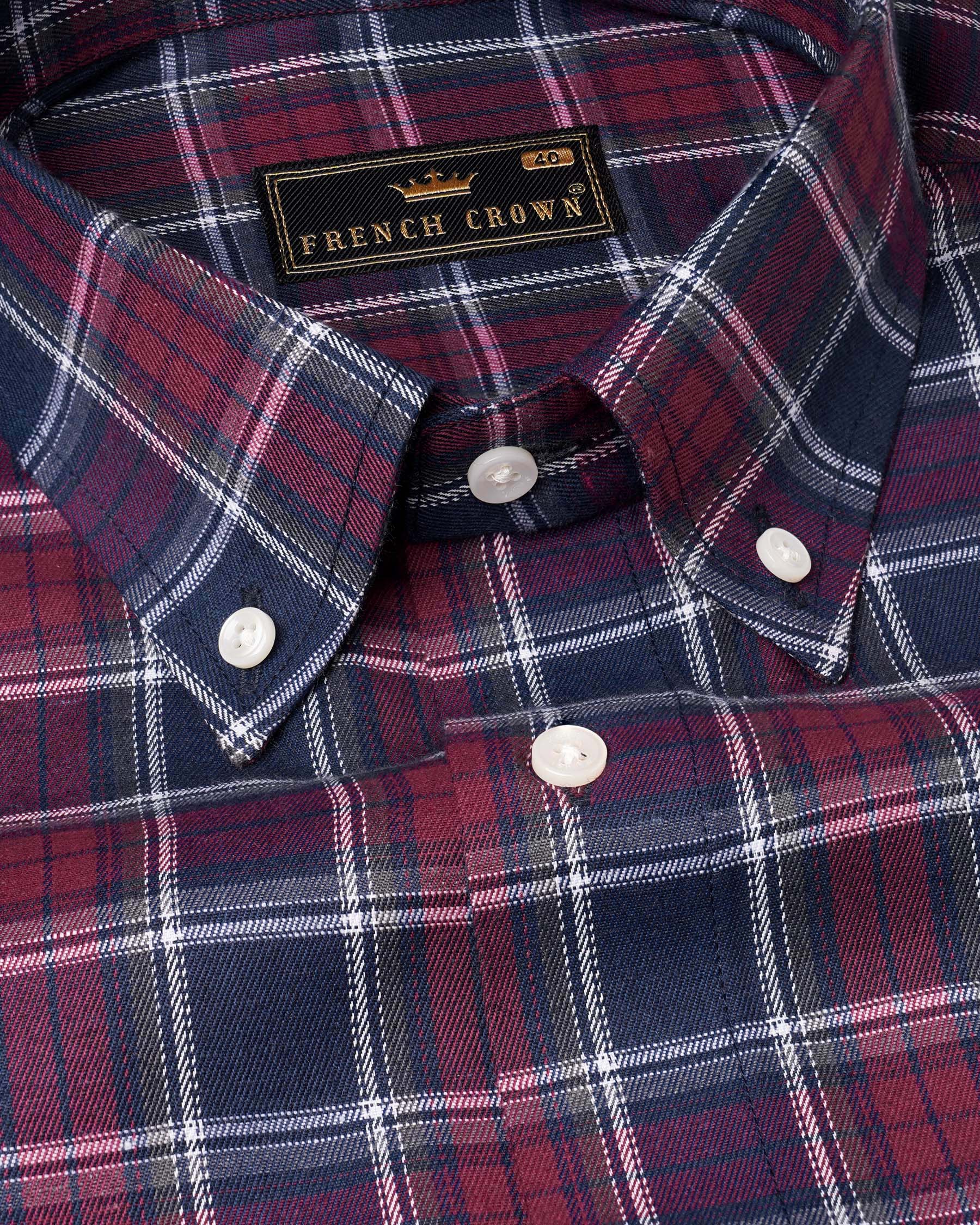 Gunmetal Blue and Claret Red Twill Plaid Premium Cotton Shirt 7492-BD-38, 7492-BD-H-38, 7492-BD-39, 7492-BD-H-39, 7492-BD-40, 7492-BD-H-40, 7492-BD-42, 7492-BD-H-42, 7492-BD-44, 7492-BD-H-44, 7492-BD-46, 7492-BD-H-46, 7492-BD-48, 7492-BD-H-48, 7492-BD-50, 7492-BD-H-50, 7492-BD-52, 7492-BD-H-52