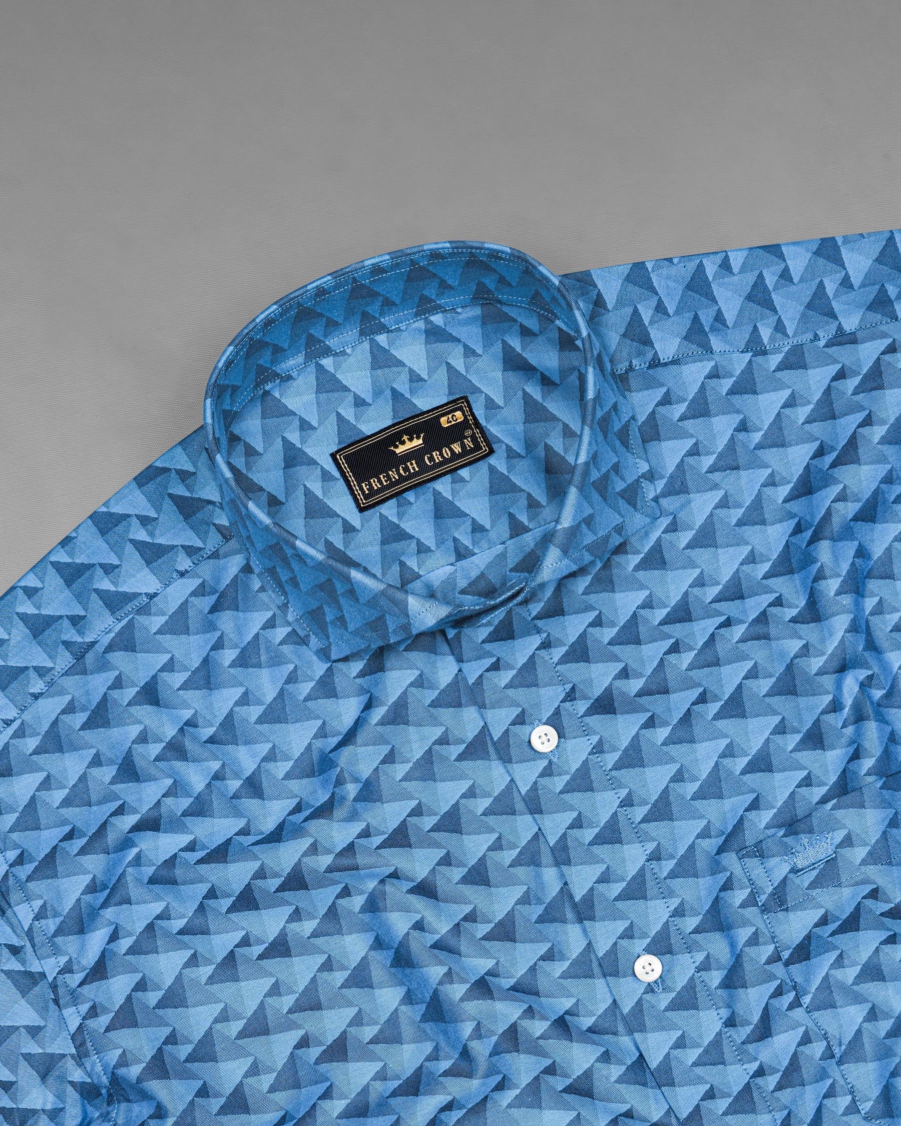 Danube Blue with Blumine 3D art Jacquard Textured Premium Giza Cotton Shirt 7497-CA-38, 7497-CA-H-38, 7497-CA-39, 7497-CA-H-39, 7497-CA-40, 7497-CA-H-40, 7497-CA-42, 7497-CA-H-42, 7497-CA-44, 7497-CA-H-44, 7497-CA-46, 7497-CA-H-46, 7497-CA-48, 7497-CA-H-48, 7497-CA-50, 7497-CA-H-50, 7497-CA-52, 7497-CA-H-52