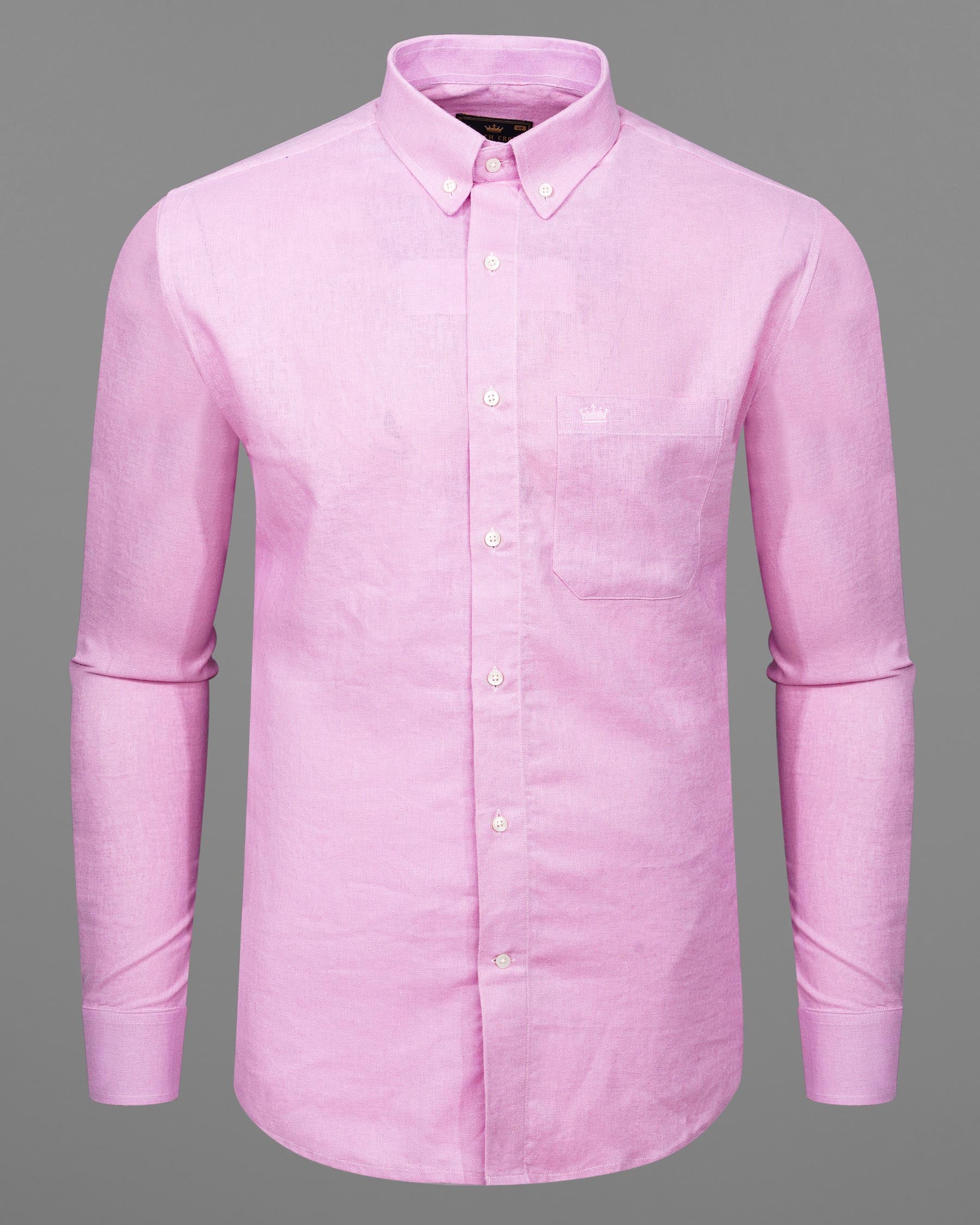 Melanie Pink Luxurious Linen Shirt