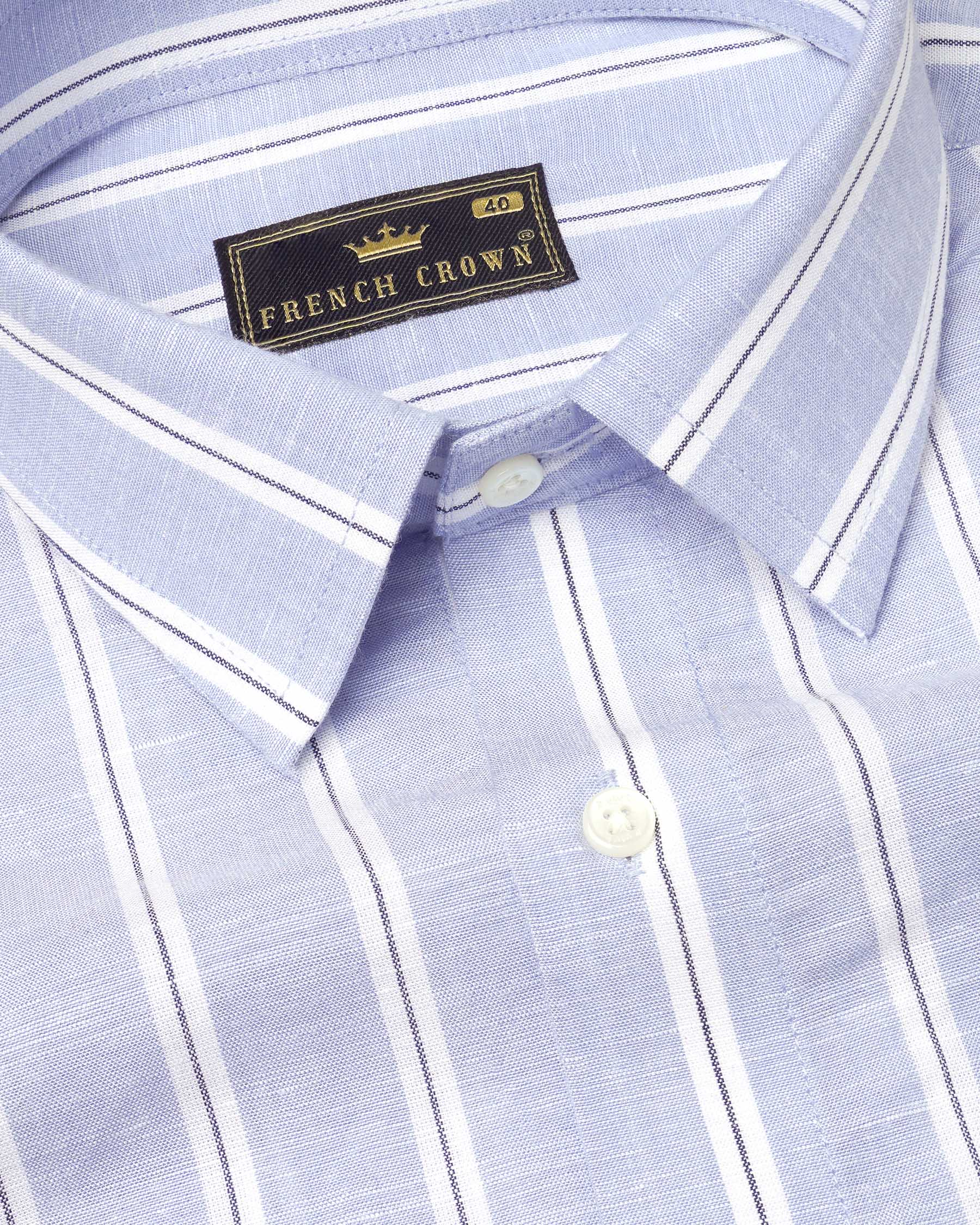 Mercury Blue with White Vertical Striped Twill Premium Cotton Shirt 7572-38,7572-38,7572-39,7572-39,7572-40,7572-40,7572-42,7572-42,7572-44,7572-44,7572-46,7572-46,7572-48,7572-48,7572-50,7572-50,7572-52,7572-52