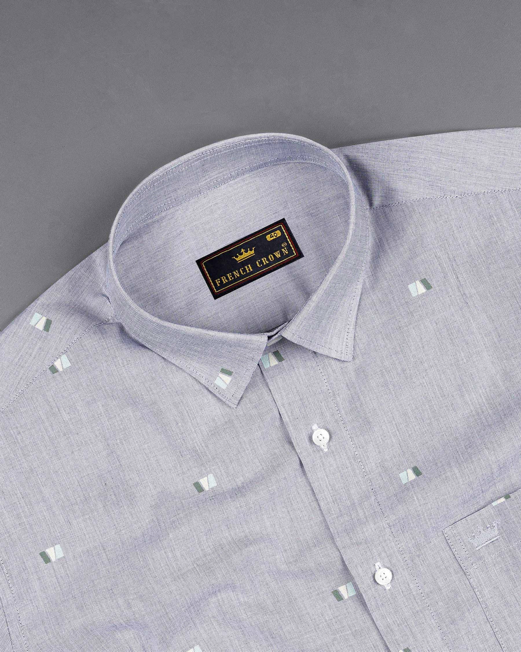 Mantle Light Green with Moonraker Blue 3D Textured Chambray Shirt 7584-38,7584-38,7584-39,7584-39,7584-40,7584-40,7584-42,7584-42,7584-44,7584-44,7584-46,7584-46,7584-48,7584-48,7584-50,7584-50,7584-52,7584-52