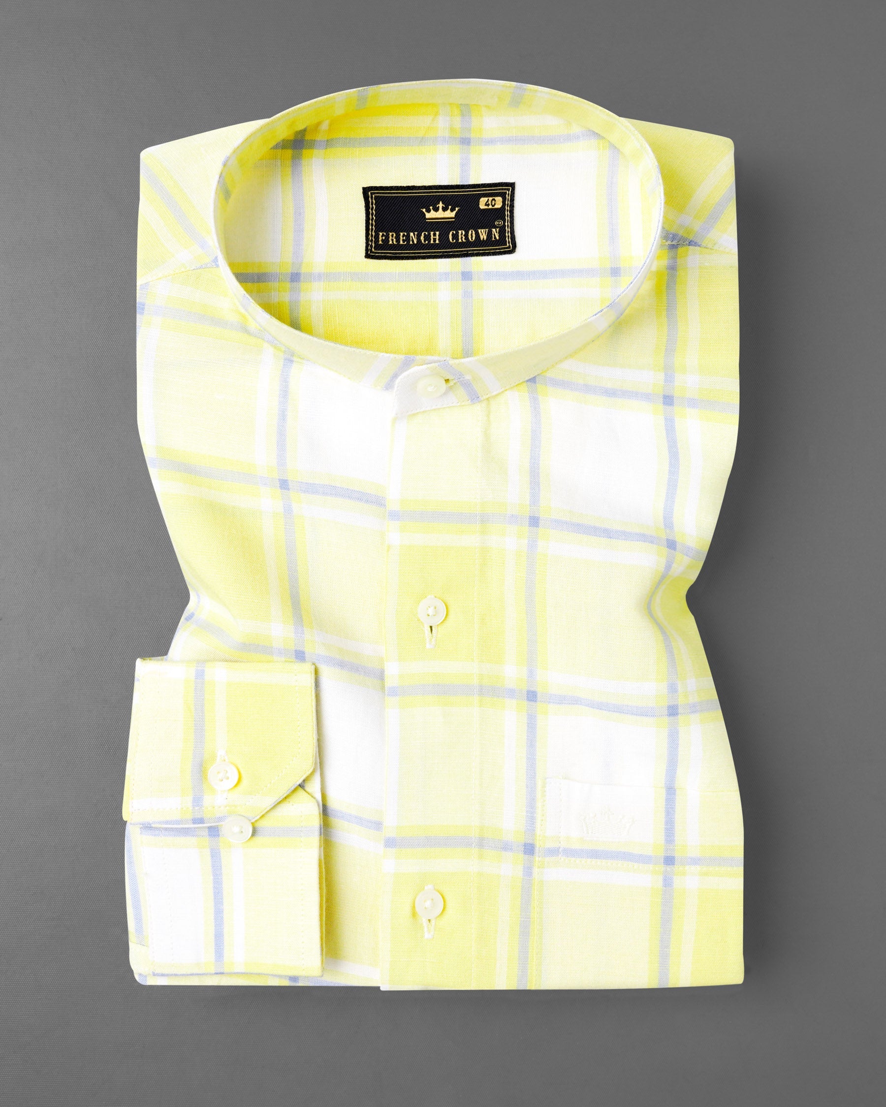 Sandwisp Yellow Plaid Premium Tencel Linen Blend Shirt 7612-M-38,7612-M-38,7612-M-39,7612-M-39,7612-M-40,7612-M-40,7612-M-42,7612-M-42,7612-M-44,7612-M-44,7612-M-46,7612-M-46,7612-M-48,7612-M-48,7612-M-50,7612-M-50,7612-M-52,7612-M-52