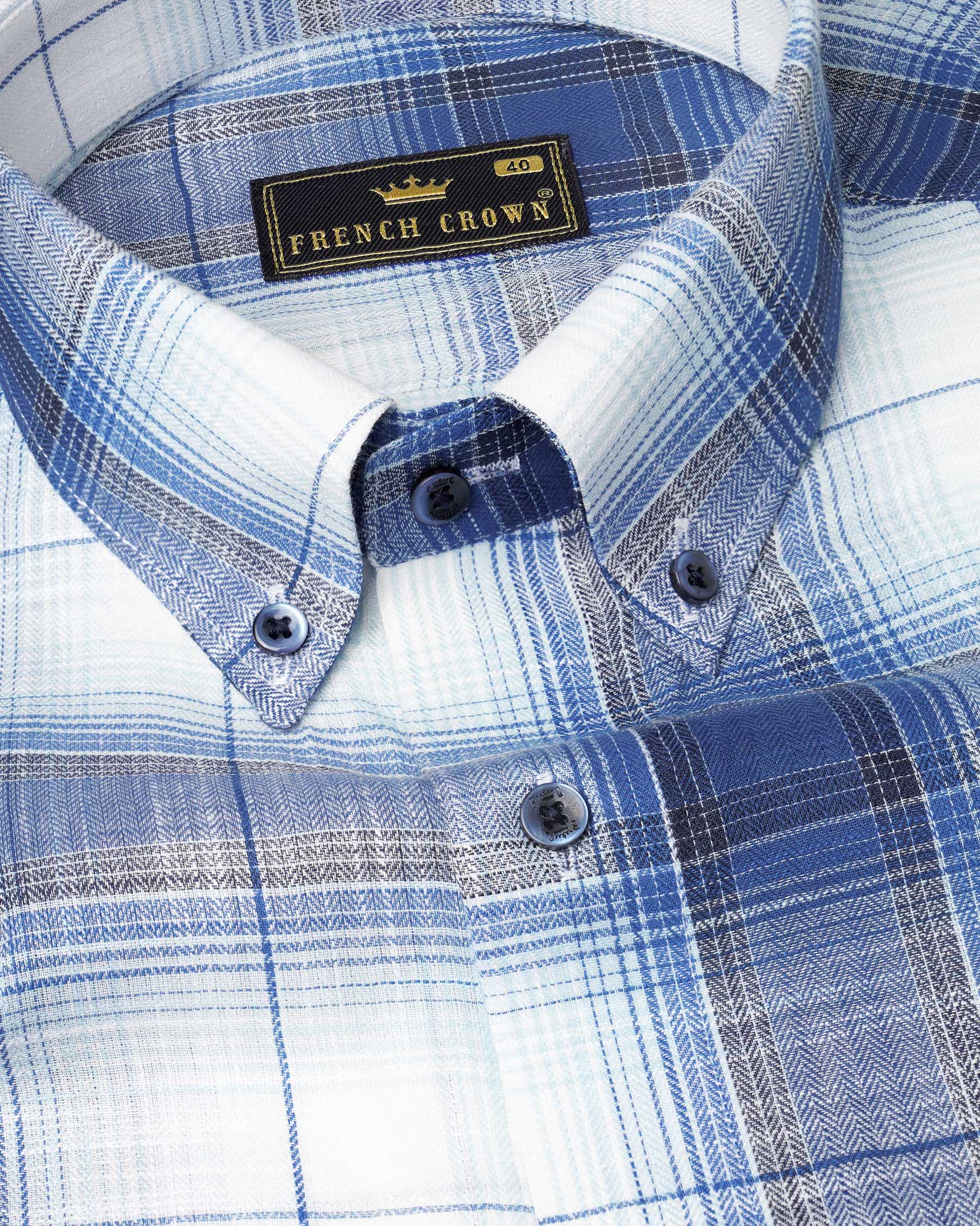 Bright White and Twilight Blue Plaid Herringbone Shirt 7624-BD-BLE-38,7624-BD-BLE-38,7624-BD-BLE-39,7624-BD-BLE-39,7624-BD-BLE-40,7624-BD-BLE-40,7624-BD-BLE-42,7624-BD-BLE-42,7624-BD-BLE-44,7624-BD-BLE-44,7624-BD-BLE-46,7624-BD-BLE-46,7624-BD-BLE-48,7624-BD-BLE-48,7624-BD-BLE-50,7624-BD-BLE-50,7624-BD-BLE-52,7624-BD-BLE-52