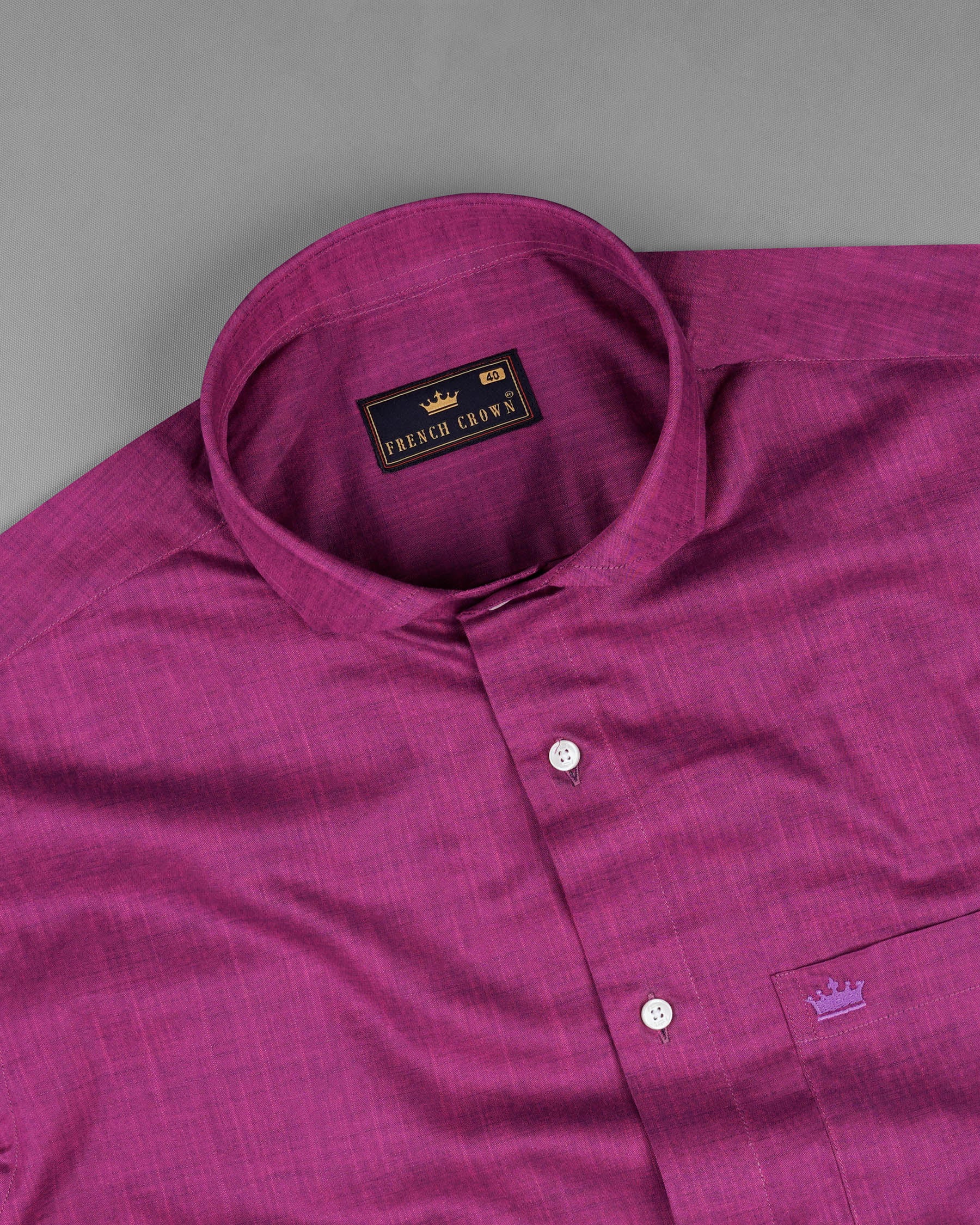 Hibiscus Purple Chambray Shirt 7633-CA-38,7633-CA-38,7633-CA-39,7633-CA-39,7633-CA-40,7633-CA-40,7633-CA-42,7633-CA-42,7633-CA-44,7633-CA-44,7633-CA-46,7633-CA-46,7633-CA-48,7633-CA-48,7633-CA-50,7633-CA-50,7633-CA-52,7633-CA-52