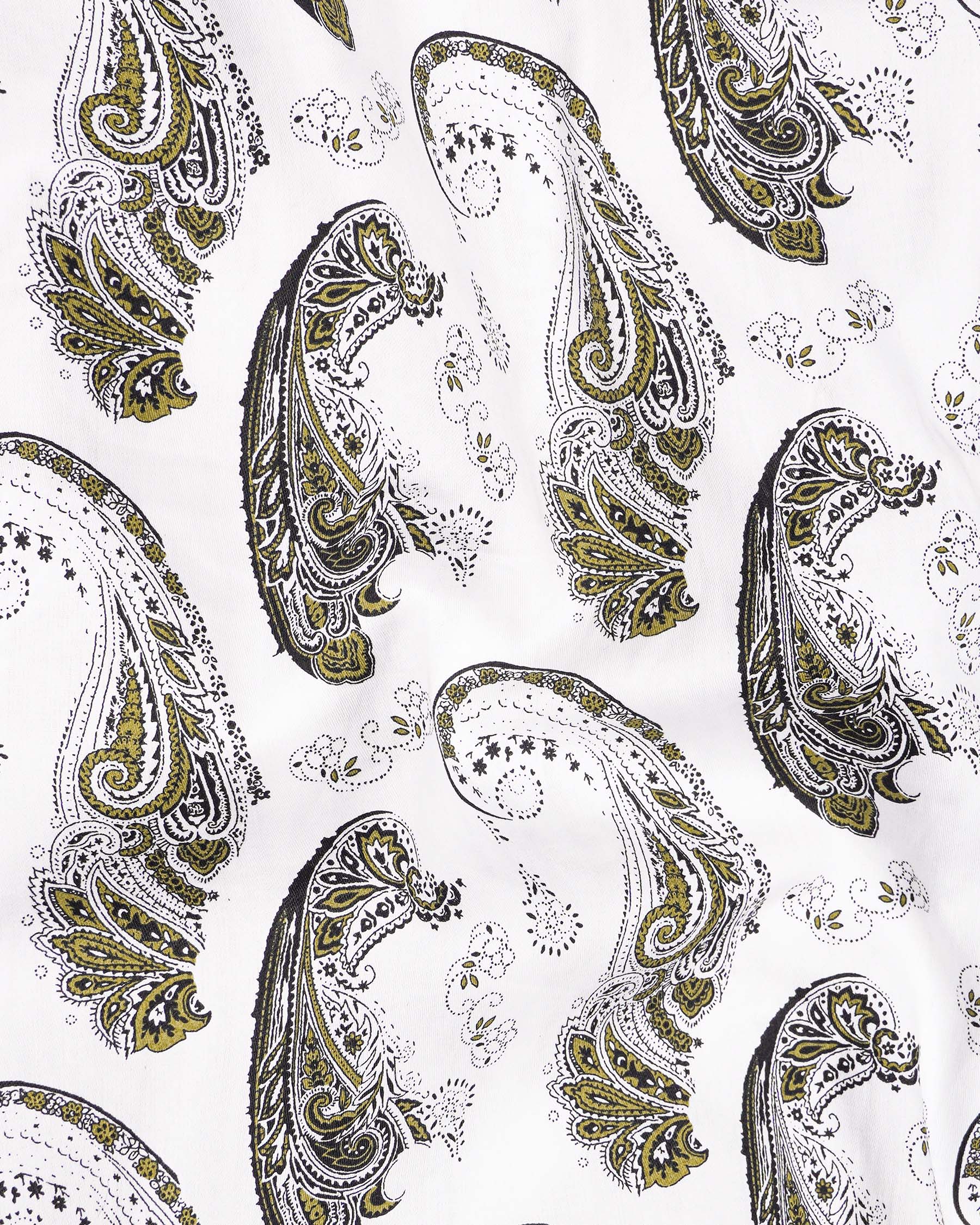 Bright White Paisley Printed Super Soft Premium Cotton Shirt 7648-38,7648-38,7648-39,7648-39,7648-40,7648-40,7648-42,7648-42,7648-44,7648-44,7648-46,7648-46,7648-48,7648-48,7648-50,7648-50,7648-52,7648-52