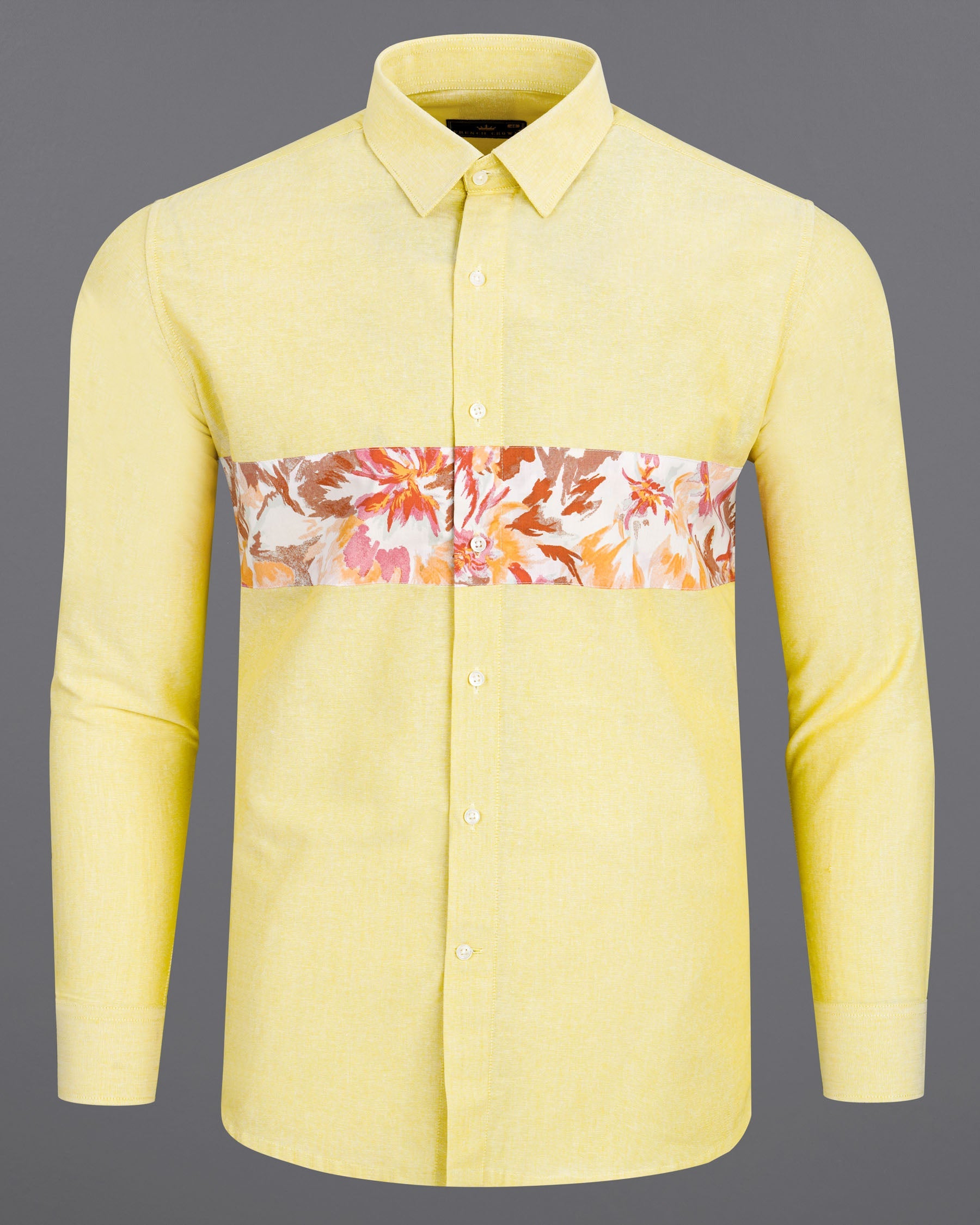 Moccasin Yellow Floral Patched Royal Oxford Designer Shirt 7695-P213-38,7695-P213-38,7695-P213-39,7695-P213-39,7695-P213-40,7695-P213-40,7695-P213-42,7695-P213-42,7695-P213-44,7695-P213-44,7695-P213-46,7695-P213-46,7695-P213-48,7695-P213-48,7695-P213-50,7695-P213-50,7695-P213-52,7695-P213-52