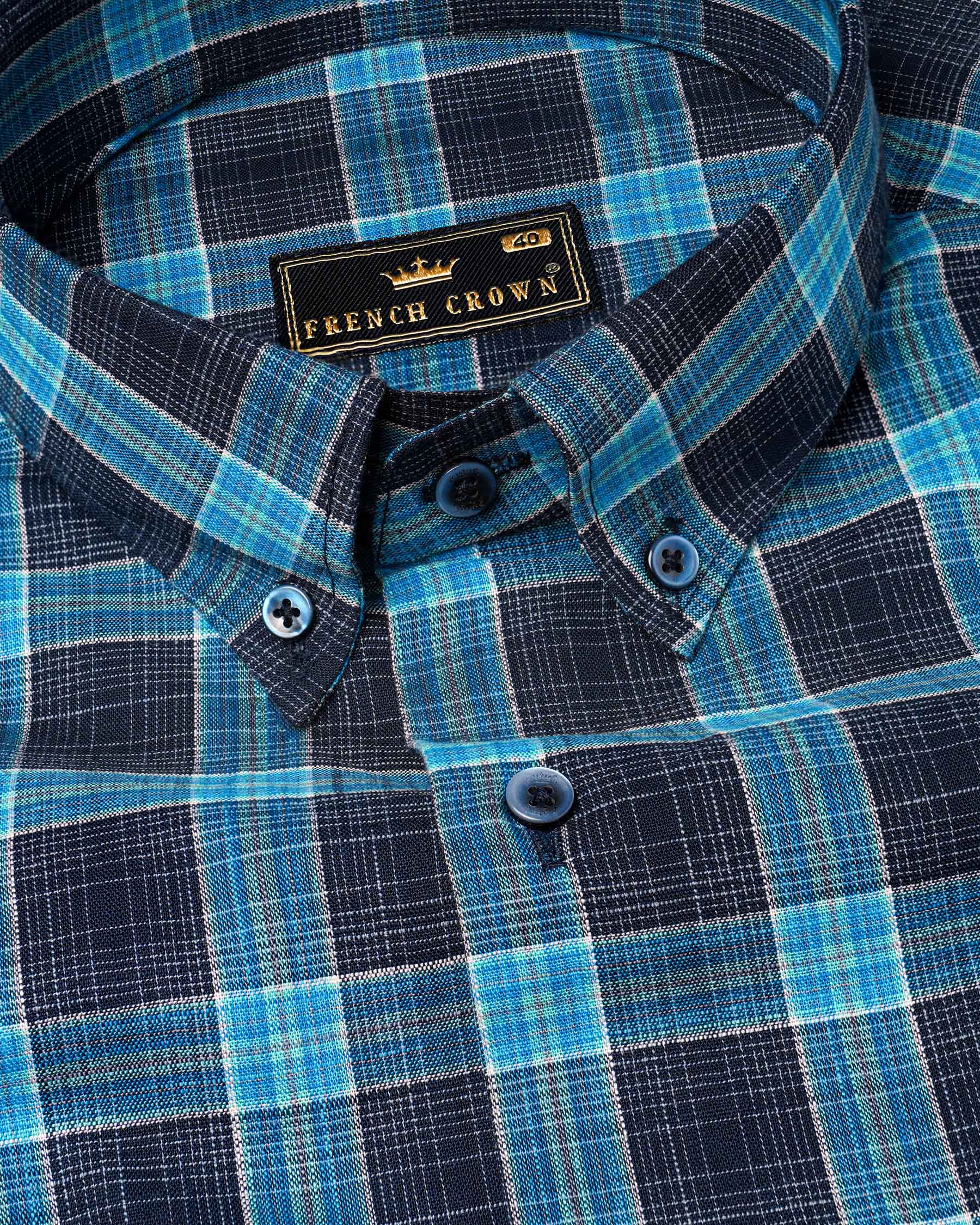 Mirage Navy Blue and Pacific Blue Plaid Dobby Textured Premium Giza Cotton Shirt 7701-BD-BLE-38,7701-BD-BLE-38,7701-BD-BLE-39,7701-BD-BLE-39,7701-BD-BLE-40,7701-BD-BLE-40,7701-BD-BLE-42,7701-BD-BLE-42,7701-BD-BLE-44,7701-BD-BLE-44,7701-BD-BLE-46,7701-BD-BLE-46,7701-BD-BLE-48,7701-BD-BLE-48,7701-BD-BLE-50,7701-BD-BLE-50,7701-BD-BLE-52,7701-BD-BLE-52