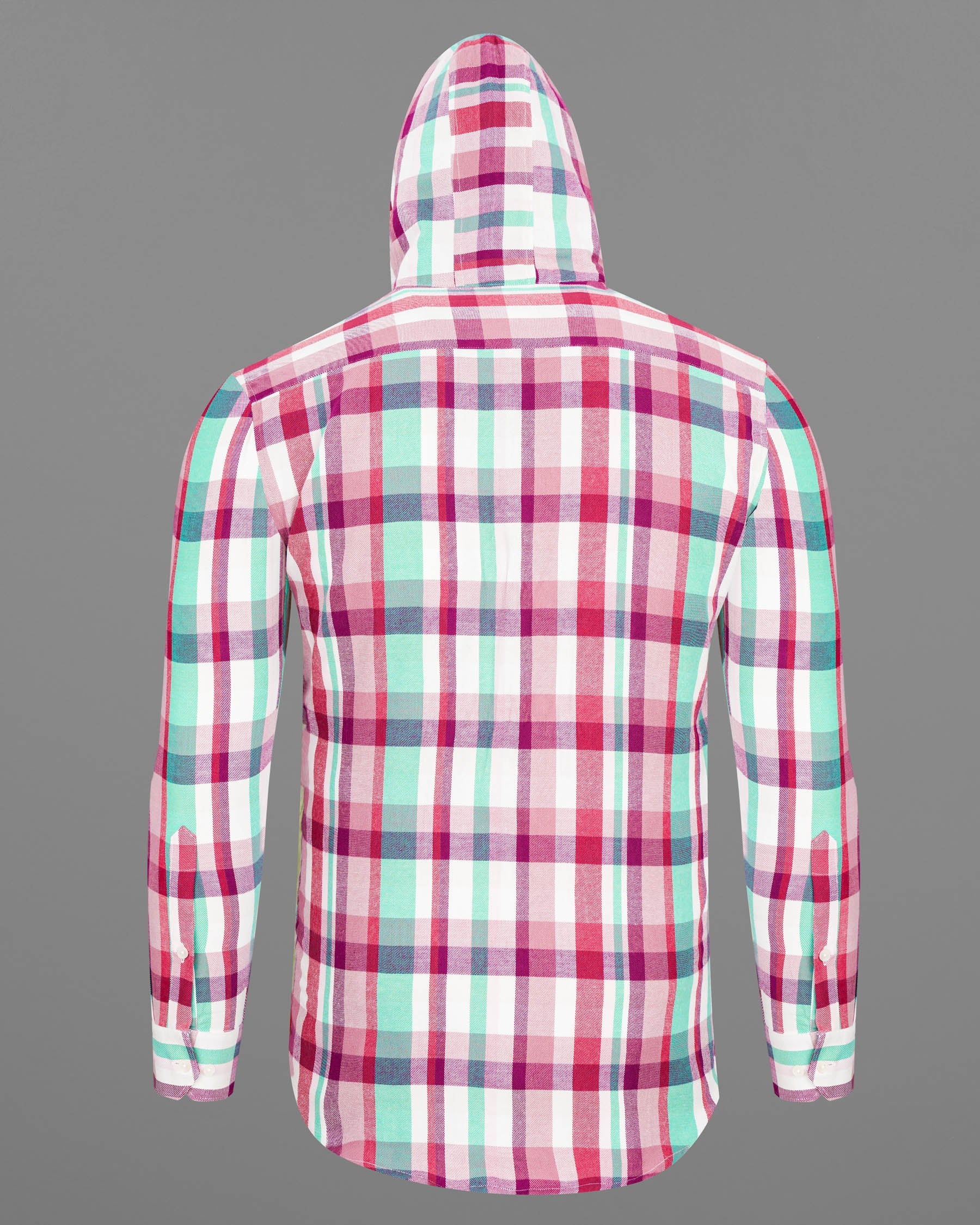 Bright White and Jasper Pink Plaid Twill Premium Cotton Hoodie Shirt 7739-HD-38,7739-HD-38,7739-HD-39,7739-HD-39,7739-HD-40,7739-HD-40,7739-HD-42,7739-HD-42,7739-HD-44,7739-HD-44,7739-HD-46,7739-HD-46,7739-HD-48,7739-HD-48,7739-HD-50,7739-HD-50,7739-HD-52,7739-HD-52