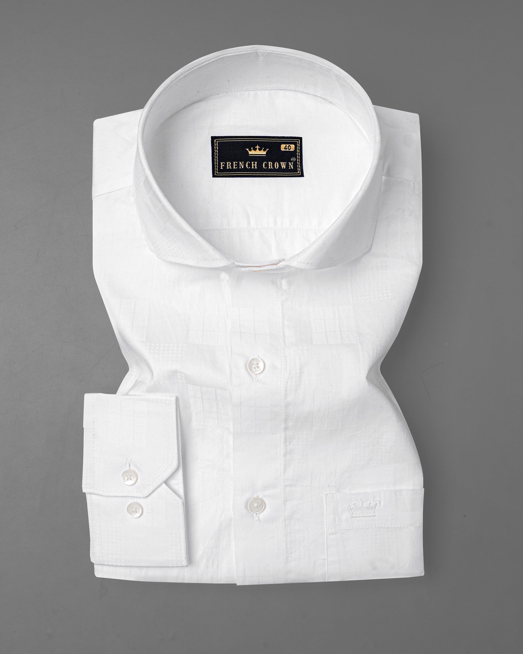 Bright White Jacquard Textured Premium Cotton Shirt 7751-CA-38,7751-CA-38,7751-CA-39,7751-CA-39,7751-CA-40,7751-CA-40,7751-CA-42,7751-CA-42,7751-CA-44,7751-CA-44,7751-CA-46,7751-CA-46,7751-CA-48,7751-CA-48,7751-CA-50,7751-CA-50,7751-CA-52,7751-CA-52