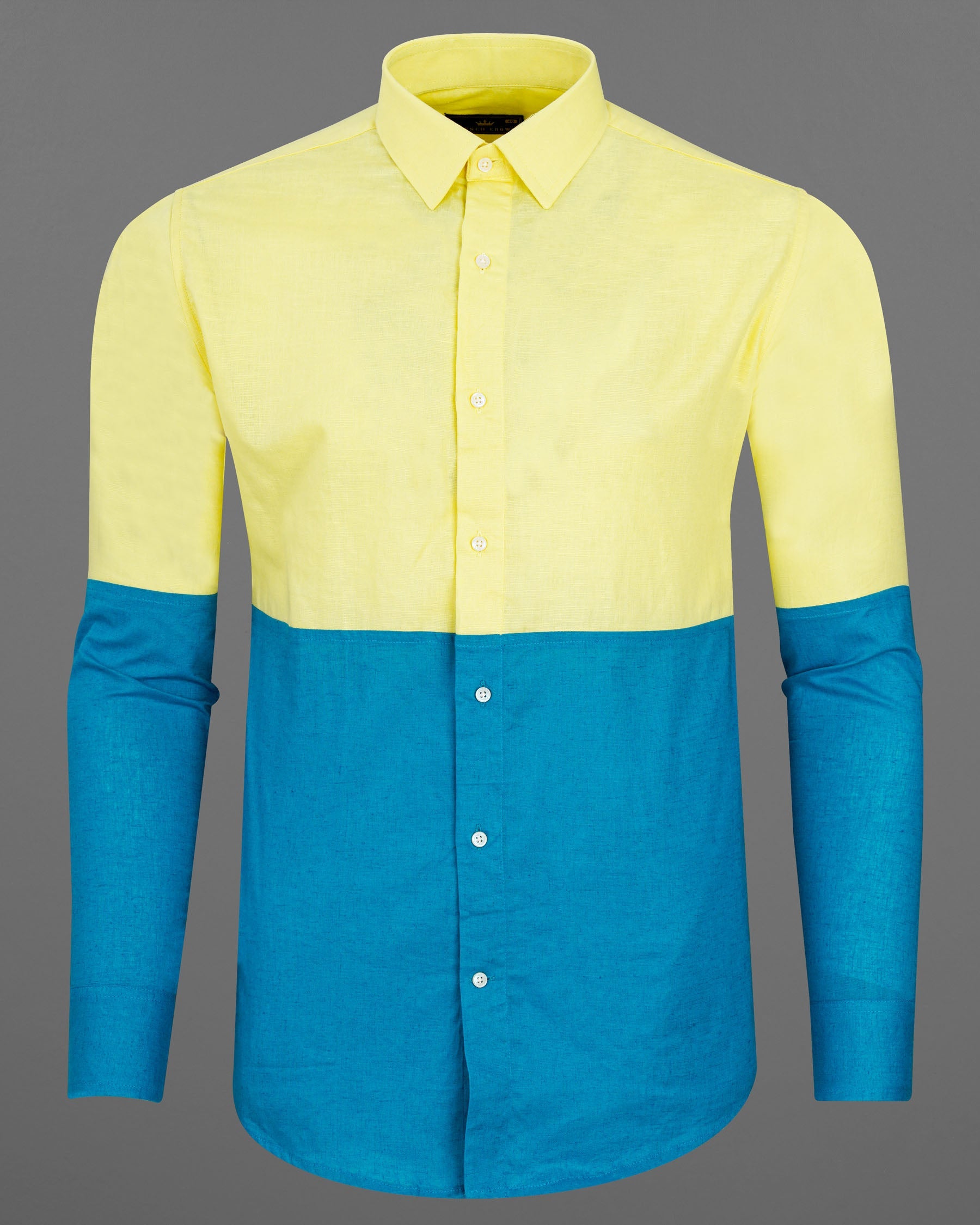 Blond Yellow with Bondi Blue Luxurious Linen Designer Shirt 7752-P117-38,7752-P117-38,7752-P117-39,7752-P117-39,7752-P117-40,7752-P117-40,7752-P117-42,7752-P117-42,7752-P117-44,7752-P117-44,7752-P117-46,7752-P117-46,7752-P117-48,7752-P117-48,7752-P117-50,7752-P117-50,7752-P117-52,7752-P117-52