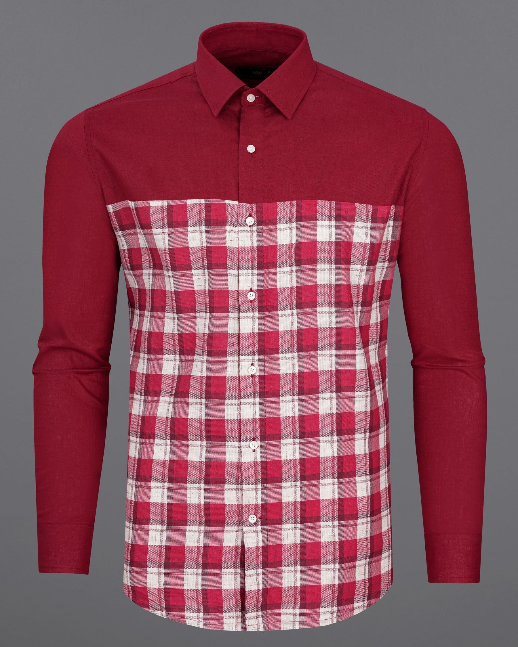 Firebrick Maroon Plaid Dobby Textured Premium Giza Cotton Designer Shirt 7753-P112-38,7753-P112-38,7753-P112-39,7753-P112-39,7753-P112-40,7753-P112-40,7753-P112-42,7753-P112-42,7753-P112-44,7753-P112-44,7753-P112-46,7753-P112-46,7753-P112-48,7753-P112-48,7753-P112-50,7753-P112-50,7753-P112-52,7753-P112-52