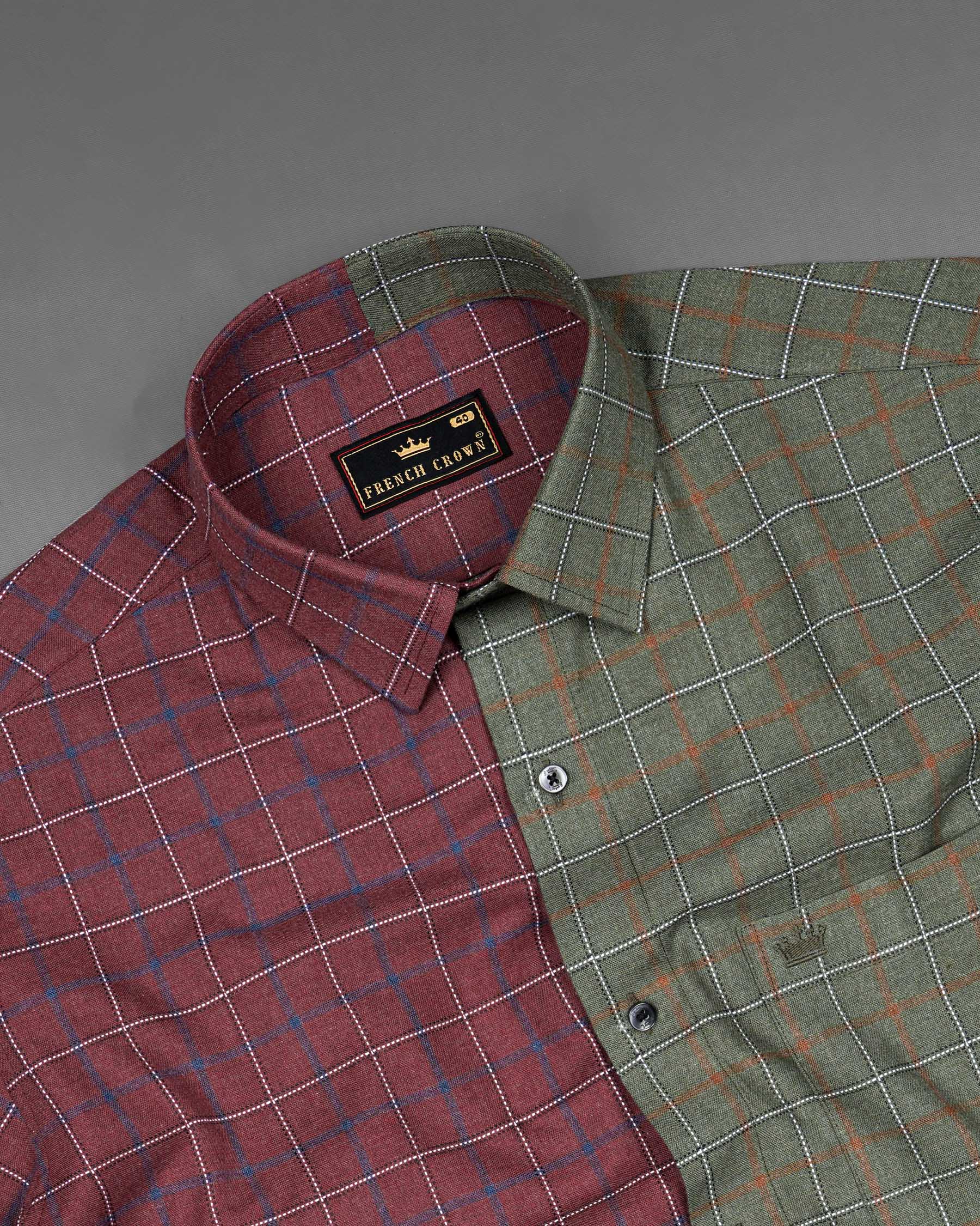 Copper Rust Red and Limed Ash Green Windowpane Dobby Textured Premium Giza Cotton Shirt 7760-BLK-P206-38,7760-BLK-P206-38,7760-BLK-P206-39,7760-BLK-P206-39,7760-BLK-P206-40,7760-BLK-P206-40,7760-BLK-P206-42,7760-BLK-P206-42,7760-BLK-P206-44,7760-BLK-P206-44,7760-BLK-P206-46,7760-BLK-P206-46,7760-BLK-P206-48,7760-BLK-P206-48,7760-BLK-P206-50,7760-BLK-P206-50,7760-BLK-P206-52,7760-BLK-P206-52