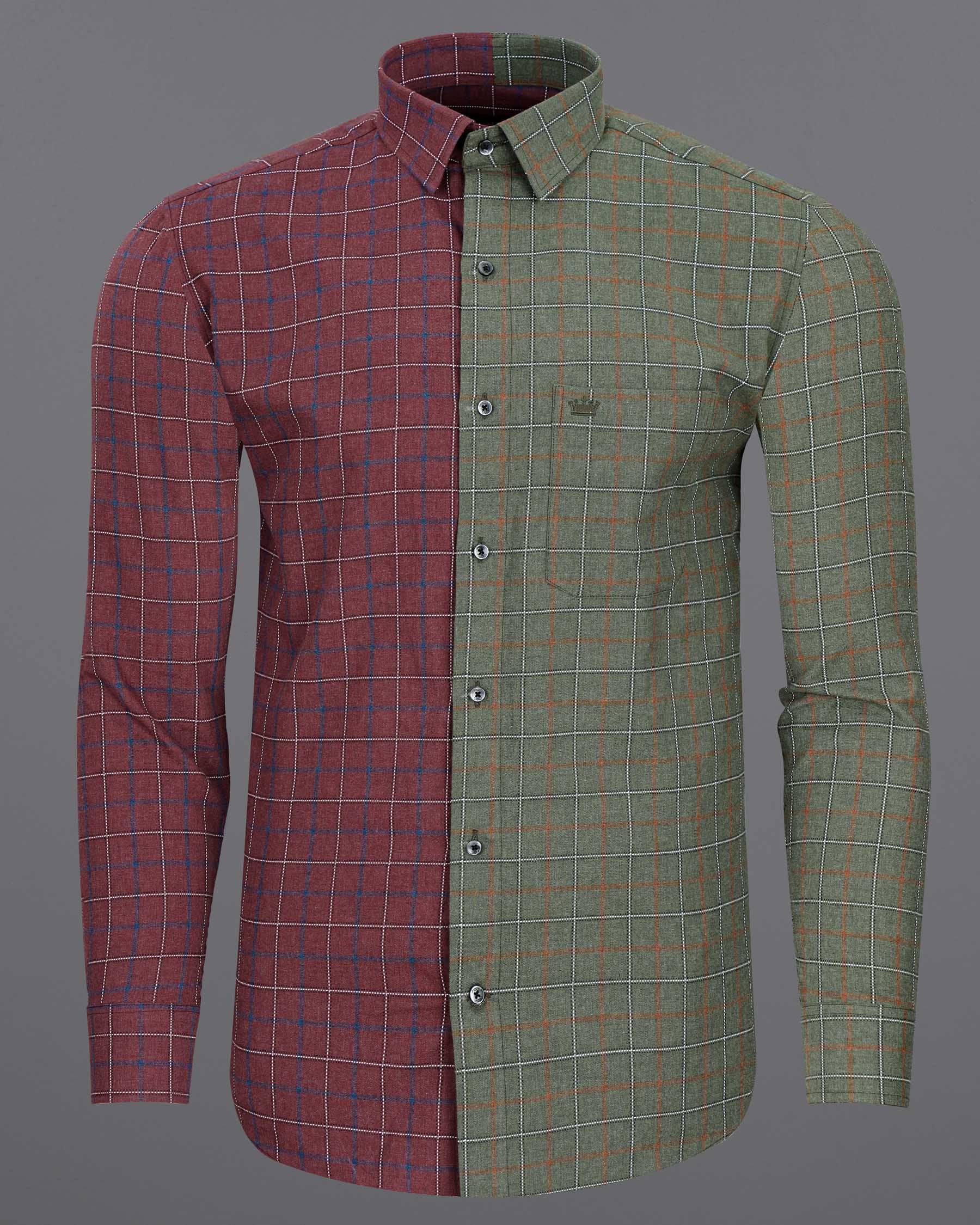 Copper Rust Red and Limed Ash Green Windowpane Dobby Textured Premium Giza Cotton Shirt 7760-BLK-P206-38,7760-BLK-P206-38,7760-BLK-P206-39,7760-BLK-P206-39,7760-BLK-P206-40,7760-BLK-P206-40,7760-BLK-P206-42,7760-BLK-P206-42,7760-BLK-P206-44,7760-BLK-P206-44,7760-BLK-P206-46,7760-BLK-P206-46,7760-BLK-P206-48,7760-BLK-P206-48,7760-BLK-P206-50,7760-BLK-P206-50,7760-BLK-P206-52,7760-BLK-P206-52