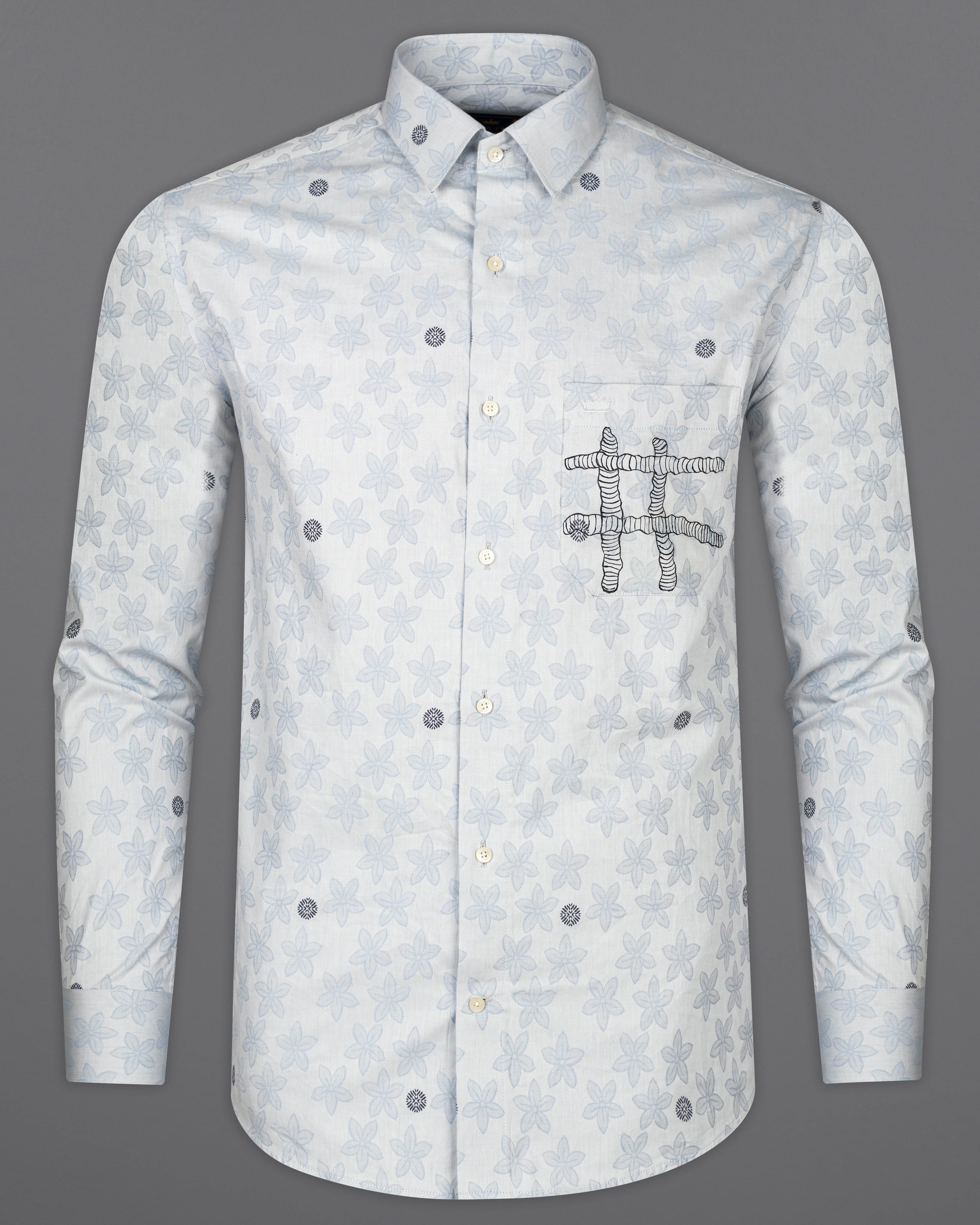 Magnolia with Spun Pearl Gray Hand Painted Jacquard Textured Designer Shirt 7762-ART-38, 7762-ART-H-38, 7762-ART-39, 7762-ART-H-39, 7762-ART-40, 7762-ART-H-40, 7762-ART-42, 7762-ART-H-42, 7762-ART-44, 7762-ART-H-44, 7762-ART-46, 7762-ART-H-46, 7762-ART-48, 7762-ART-H-48, 7762-ART-50, 7762-ART-H-50, 7762-ART-52, 7762-ART-H-52