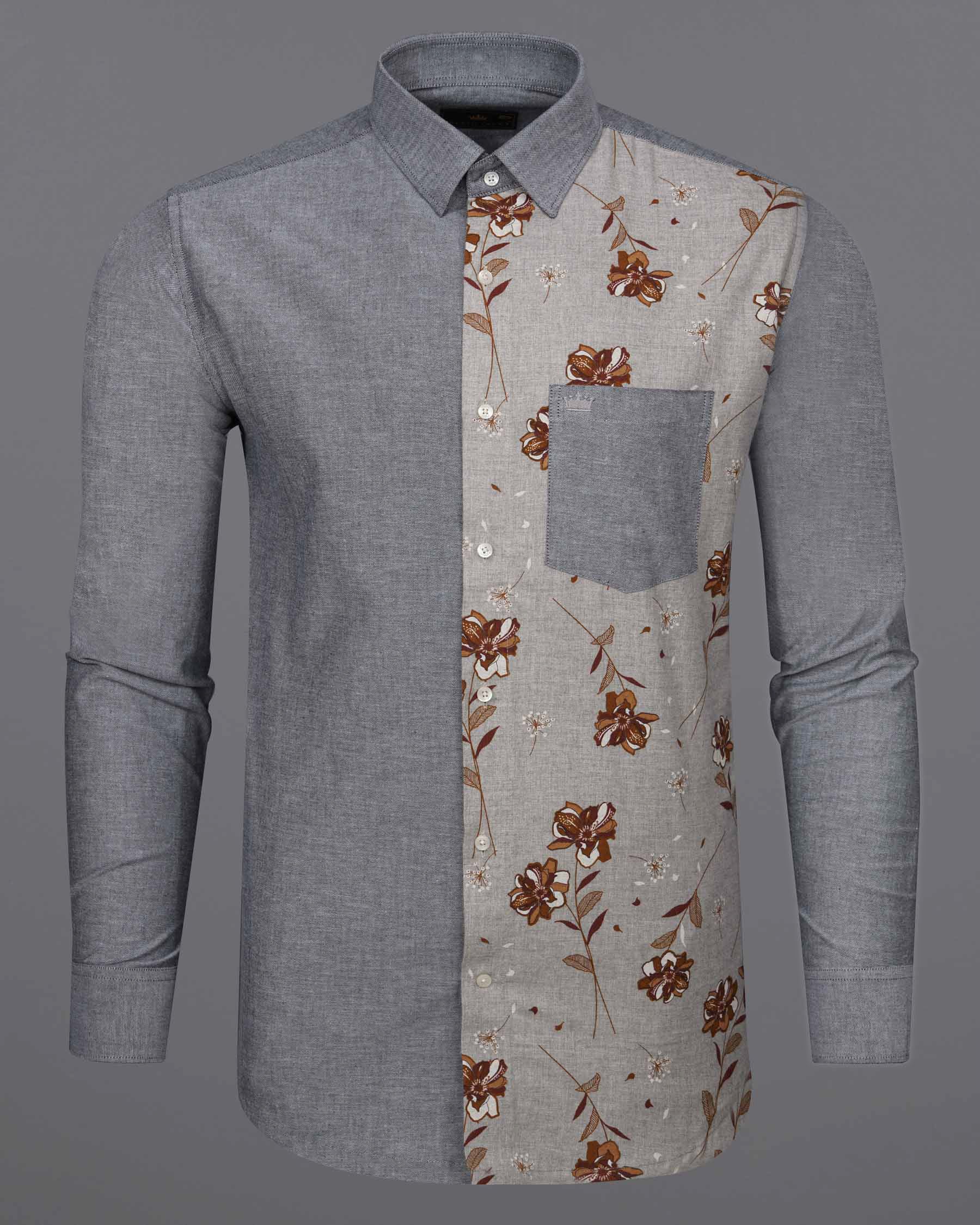 Spun Pearl Gray Floral Royal Oxford Designer Shirt 7763-P185-38,7763-P185-38,7763-P185-39,7763-P185-39,7763-P185-40,7763-P185-40,7763-P185-42,7763-P185-42,7763-P185-44,7763-P185-44,7763-P185-46,7763-P185-46,7763-P185-48,7763-P185-48,7763-P185-50,7763-P185-50,7763-P185-52,7763-P185-52