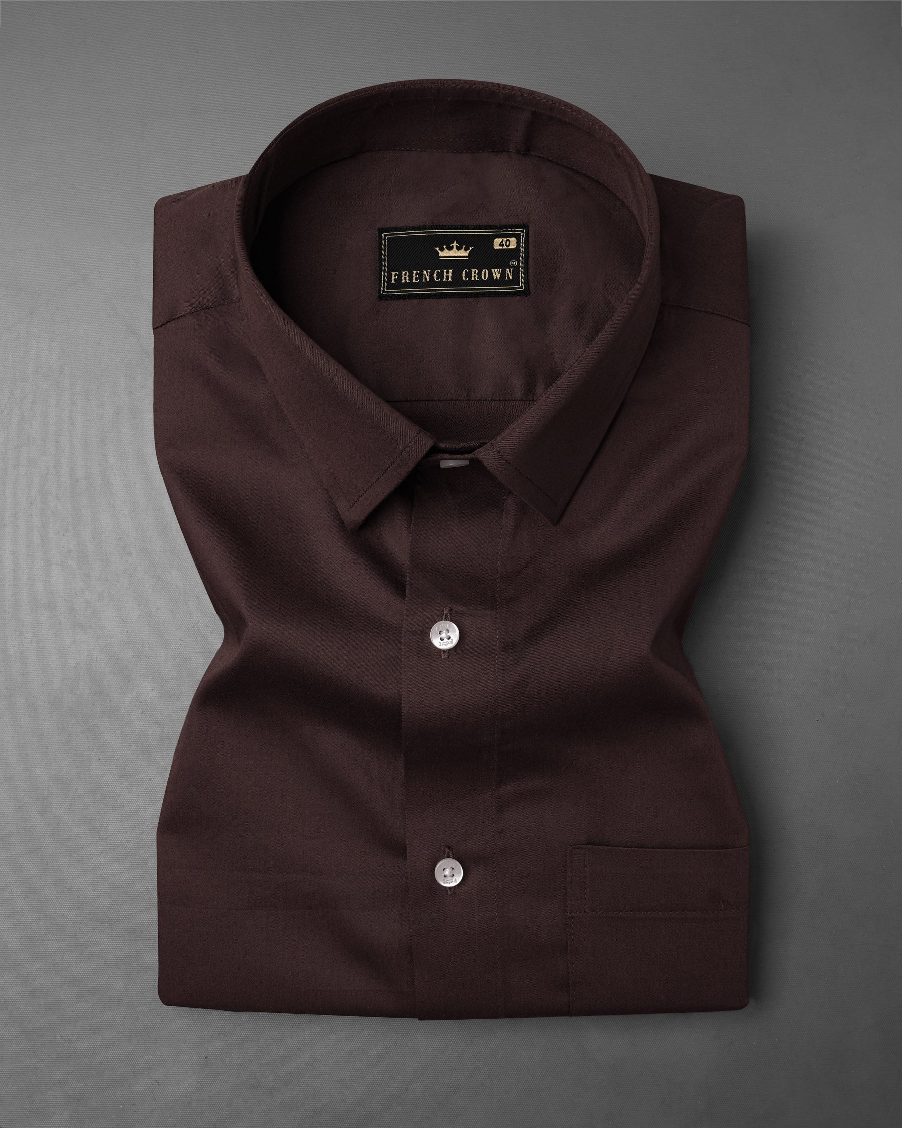 Eclipse Brown Super Soft Premium Cotton Shirt 7780-38,7780-38,7780-39,7780-39,7780-40,7780-40,7780-42,7780-42,7780-44,7780-44,7780-46,7780-46,7780-48,7780-48,7780-50,7780-50,7780-52,7780-52