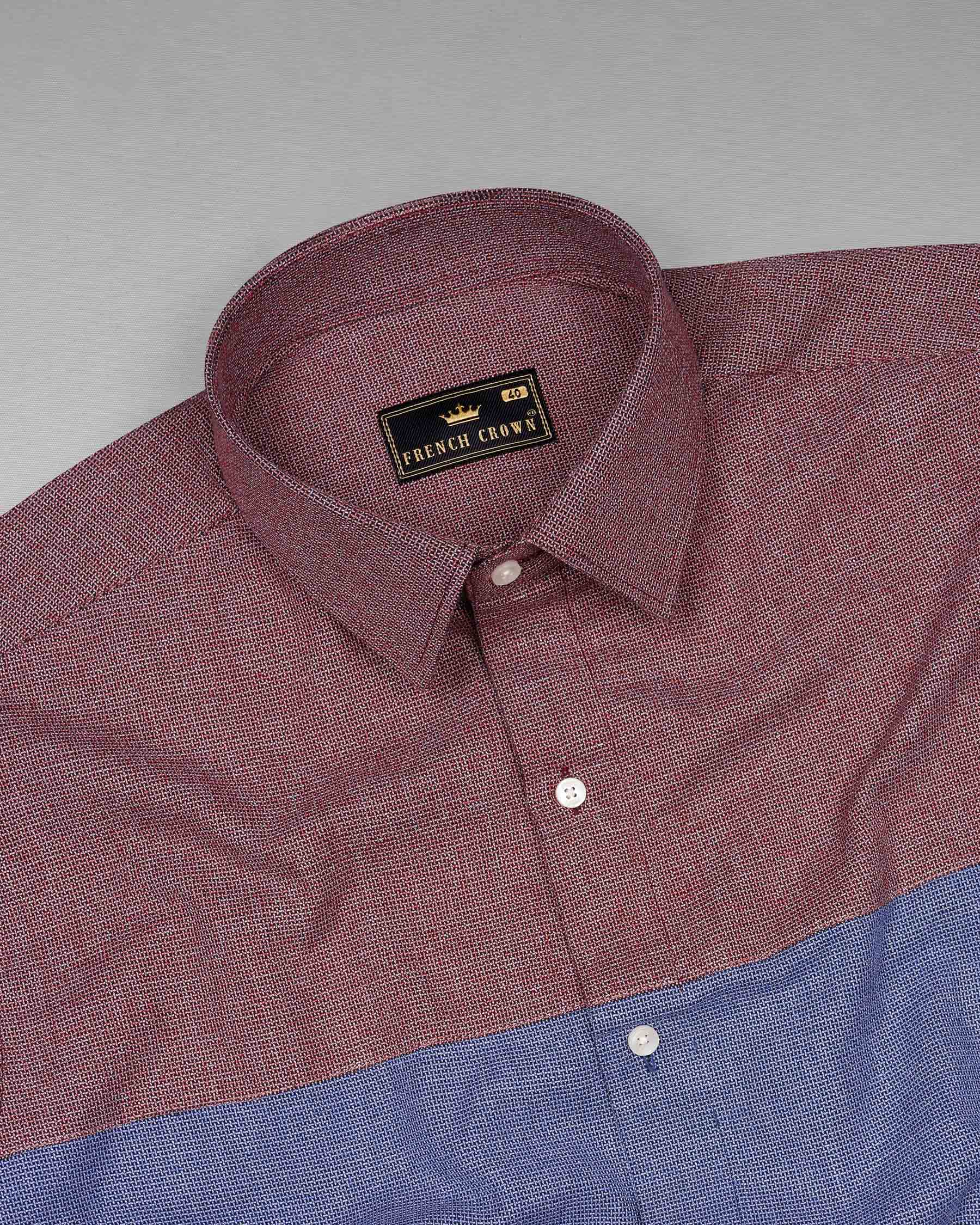 Marguerite Blue and Flamingo Brown Dobby Textured Premium Giza Cotton Designer Shirt 7795-P146-38,7795-P146-38,7795-P146-39,7795-P146-39,7795-P146-40,7795-P146-40,7795-P146-42,7795-P146-42,7795-P146-44,7795-P146-44,7795-P146-46,7795-P146-46,7795-P146-48,7795-P146-48,7795-P146-50,7795-P146-50,7795-P146-52,7795-P146-52