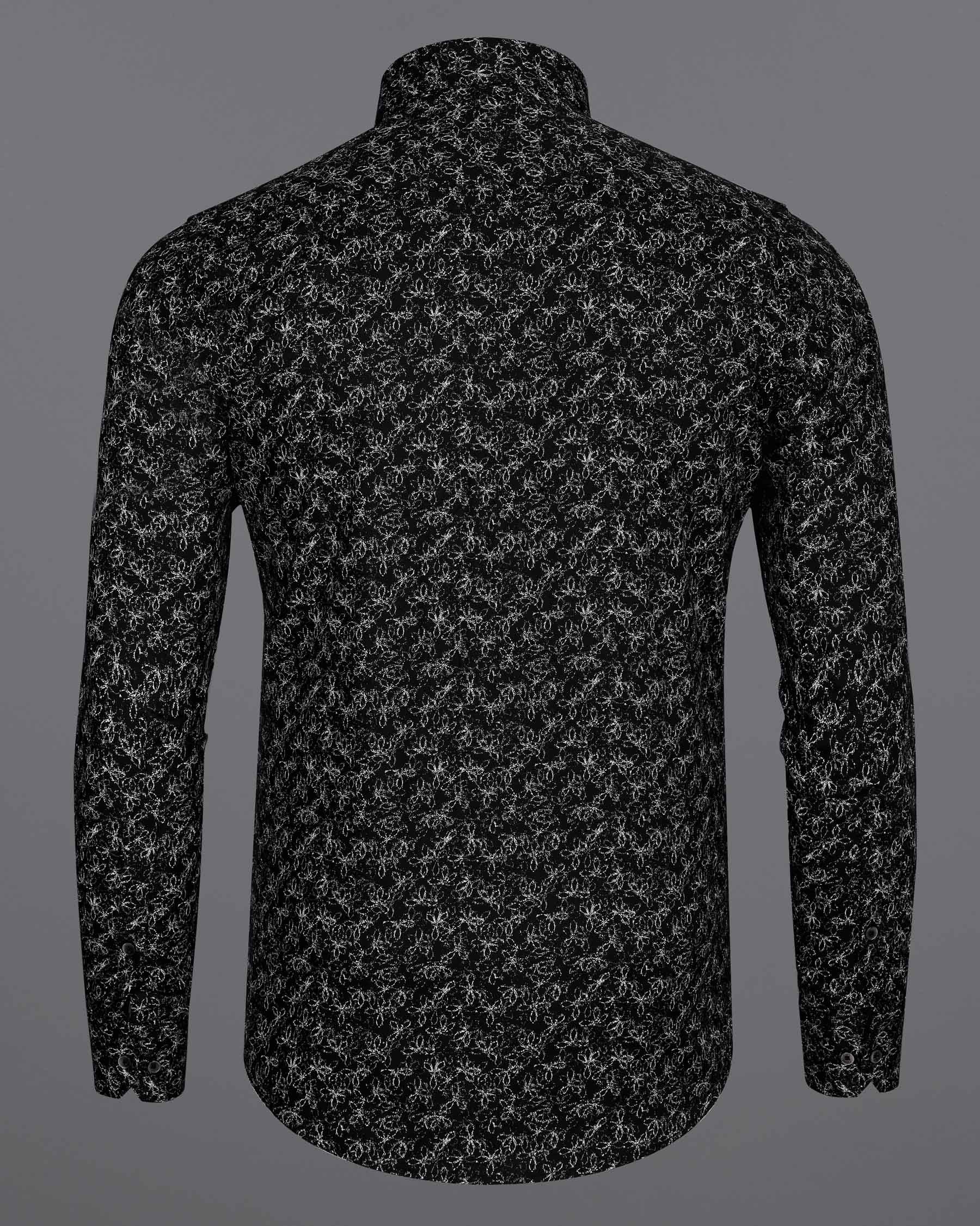 Jade Black And Bright White Floral Dobby Textured Premium Giza Cotton Shirt 7809-BD-BLK-38,7809-BD-BLK-38,7809-BD-BLK-39,7809-BD-BLK-39,7809-BD-BLK-40,7809-BD-BLK-40,7809-BD-BLK-42,7809-BD-BLK-42,7809-BD-BLK-44,7809-BD-BLK-44,7809-BD-BLK-46,7809-BD-BLK-46,7809-BD-BLK-48,7809-BD-BLK-48,7809-BD-BLK-50,7809-BD-BLK-50,7809-BD-BLK-52,7809-BD-BLK-52