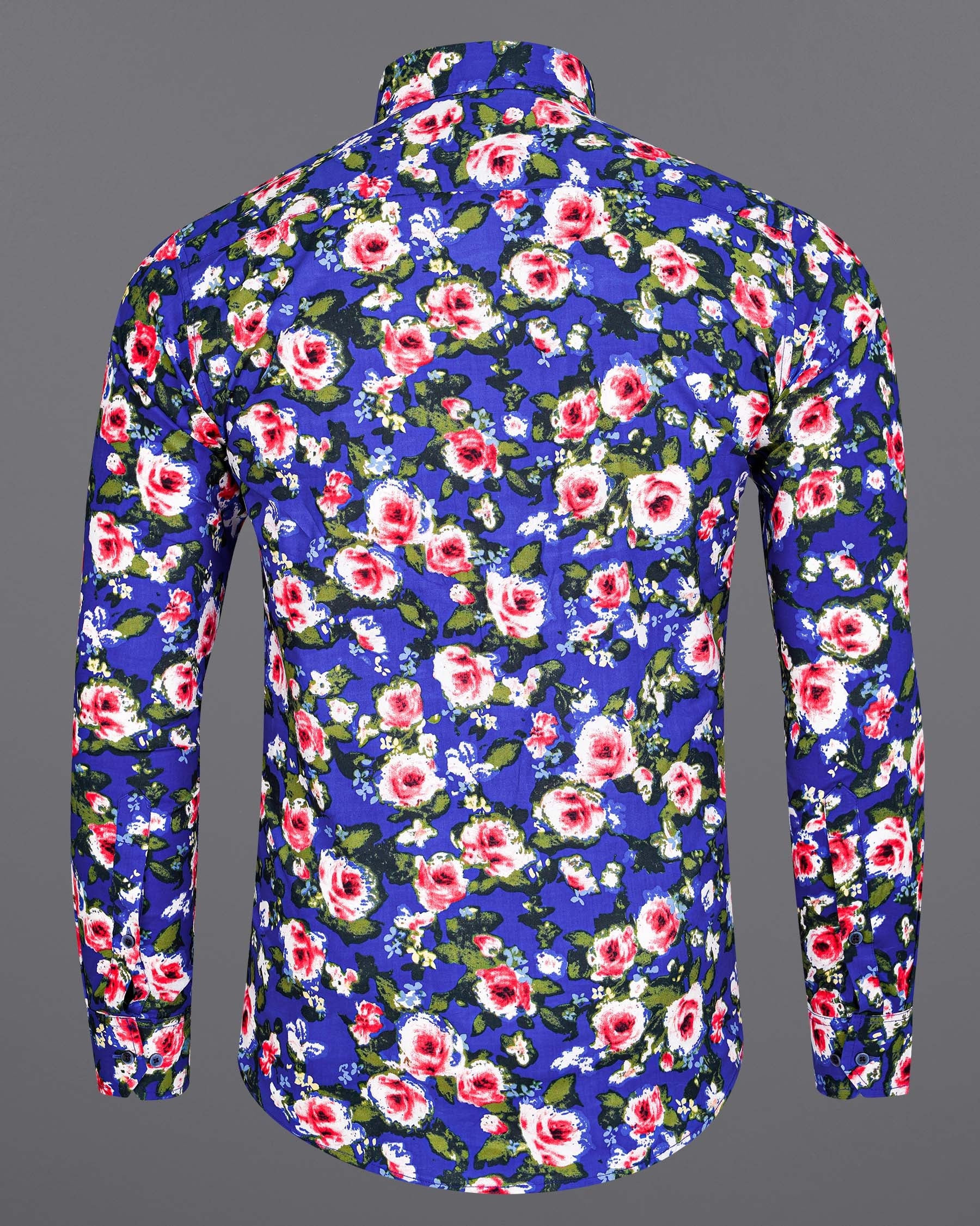 Medium Slate Blue Floral Printed Premium Cotton Shirt 7818-BLE-38,7818-BLE-38,7818-BLE-39,7818-BLE-39,7818-BLE-40,7818-BLE-40,7818-BLE-42,7818-BLE-42,7818-BLE-44,7818-BLE-44,7818-BLE-46,7818-BLE-46,7818-BLE-48,7818-BLE-48,7818-BLE-50,7818-BLE-50,7818-BLE-52,7818-BLE-52