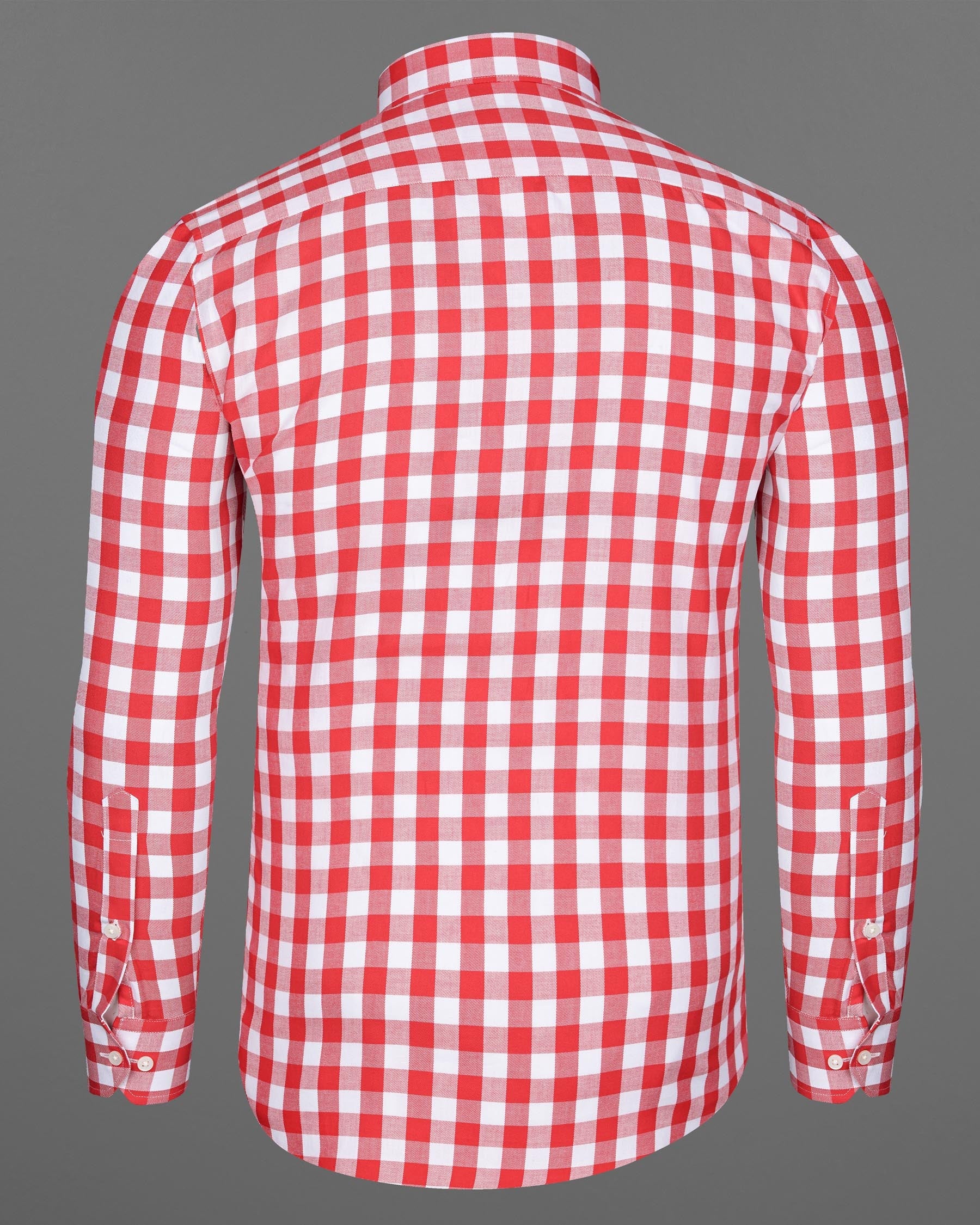 Bright White and Mahogany Red Checkered Twill Premium Cotton Shirt 7847-BD-38,7847-BD-38,7847-BD-39,7847-BD-39,7847-BD-40,7847-BD-40,7847-BD-42,7847-BD-42,7847-BD-44,7847-BD-44,7847-BD-46,7847-BD-46,7847-BD-48,7847-BD-48,7847-BD-50,7847-BD-50,7847-BD-52,7847-BD-52