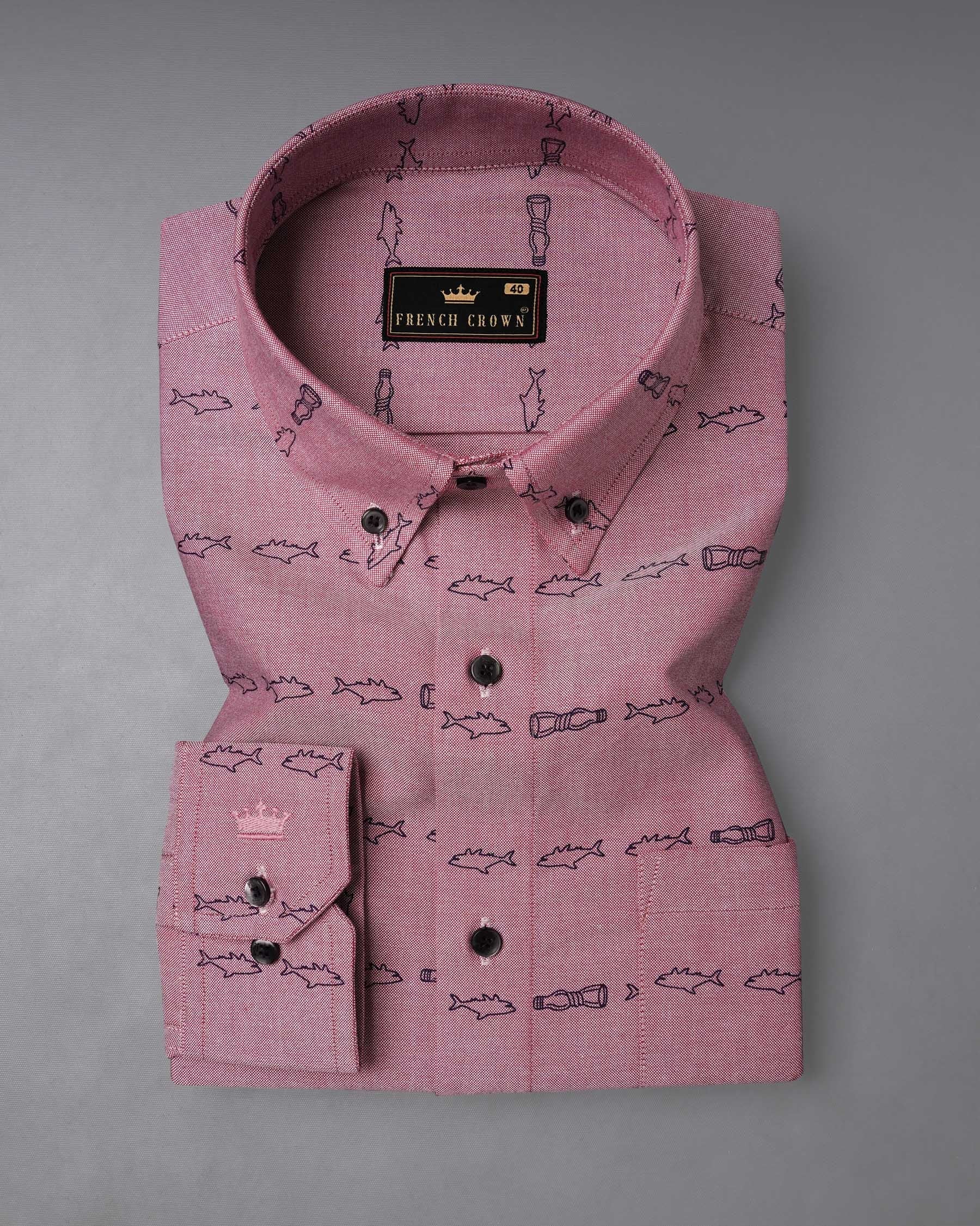 Falcon Pink With Navy Blue Fish Printed Royal Oxford Shirt 7896-BD-BLK -38,7896-BD-BLK -H-38,7896-BD-BLK -39,7896-BD-BLK -H-39,7896-BD-BLK -40,7896-BD-BLK -H-40,7896-BD-BLK -42,7896-BD-BLK -H-42,7896-BD-BLK -44,7896-BD-BLK -H-44,7896-BD-BLK -46,7896-BD-BLK -H-46,7896-BD-BLK -48,7896-BD-BLK -H-48,7896-BD-BLK -50,7896-BD-BLK -H-50,7896-BD-BLK -52,7896-BD-BLK -H-52