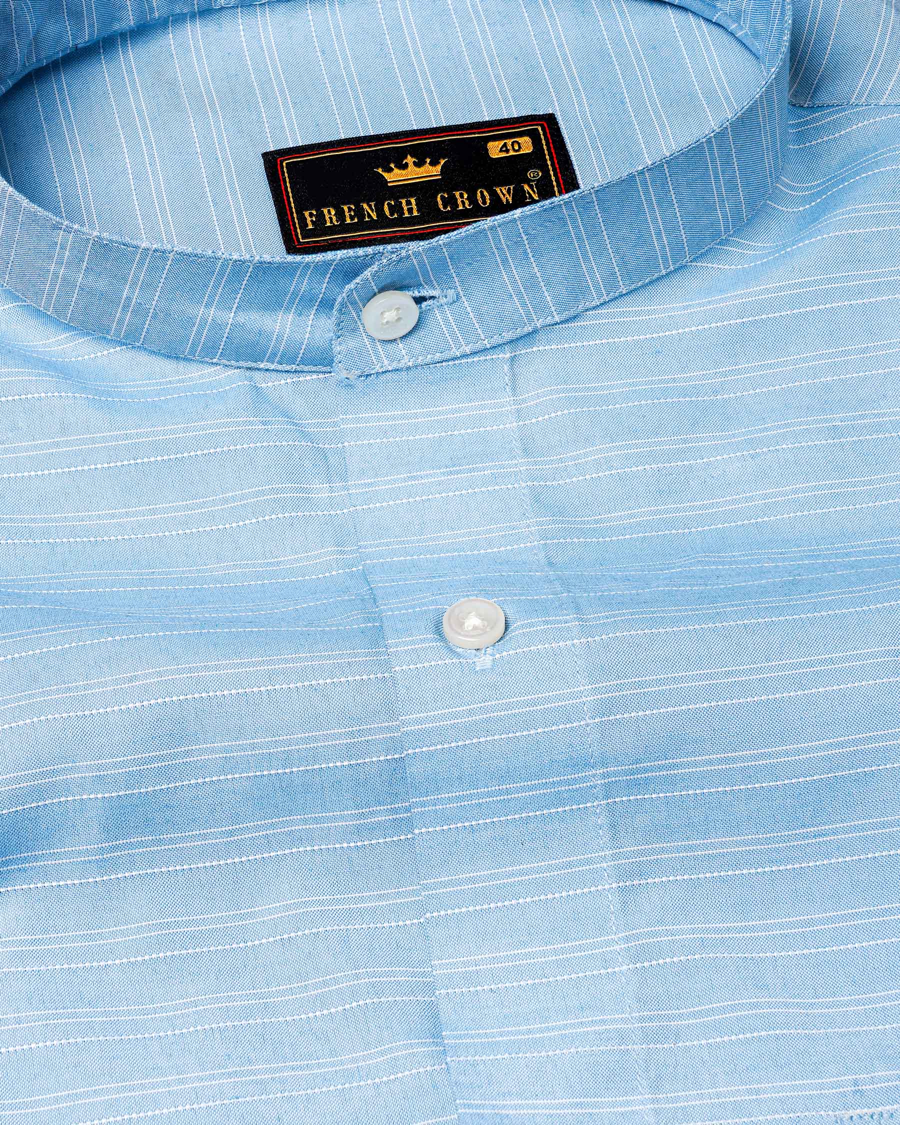 Pale Cerulean Blue With White Striped Dobby Textured Premium Giza Cotton Shirt 7911-M -38,7911-M -H-38,7911-M -39,7911-M -H-39,7911-M -40,7911-M -H-40,7911-M -42,7911-M -H-42,7911-M -44,7911-M -H-44,7911-M -46,7911-M -H-46,7911-M -48,7911-M -H-48,7911-M -50,7911-M -H-50,7911-M -52,7911-M -H-52