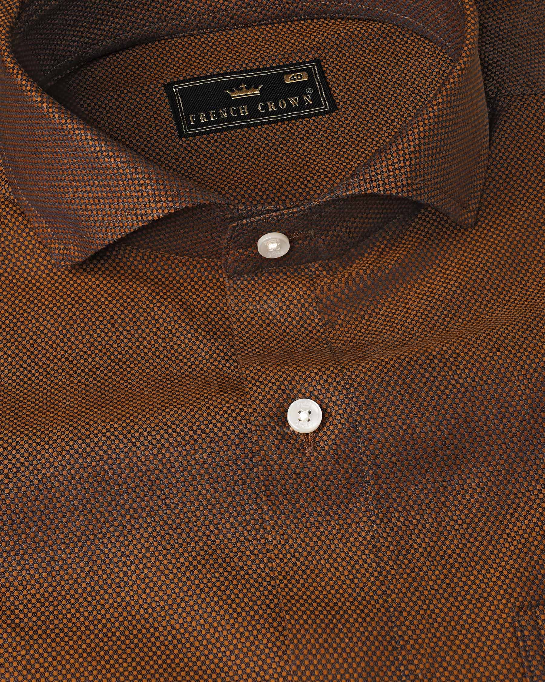 Sienna Brown and Zeus Black Dobby Textured Premium Giza Cotton Shirt 7931-CA-38,7931-CA-H-38,7931-CA-39,7931-CA-H-39,7931-CA-40,7931-CA-H-40,7931-CA-42,7931-CA-H-42,7931-CA-44,7931-CA-H-44,7931-CA-46,7931-CA-H-46,7931-CA-48,7931-CA-H-48,7931-CA-50,7931-CA-H-50,7931-CA-52,7931-CA-H-52