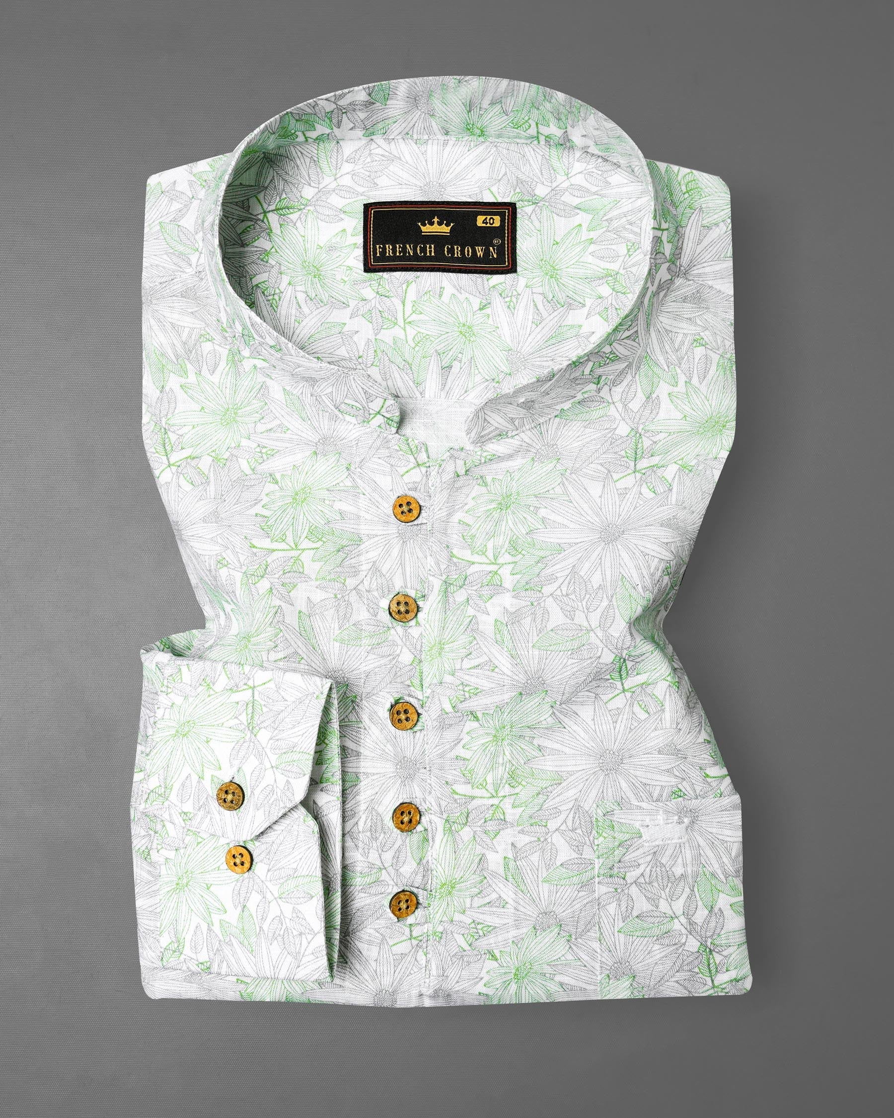 Olivine Green With White Floral Printed Luxurious Linen Kurta Shirt 7933-KS-38,7933-KS-H-38,7933-KS-39,7933-KS-H-39,7933-KS-40,7933-KS-H-40,7933-KS-42,7933-KS-H-42,7933-KS-44,7933-KS-H-44,7933-KS-46,7933-KS-H-46,7933-KS-48,7933-KS-H-48,7933-KS-50,7933-KS-H-50,7933-KS-52,7933-KS-H-52