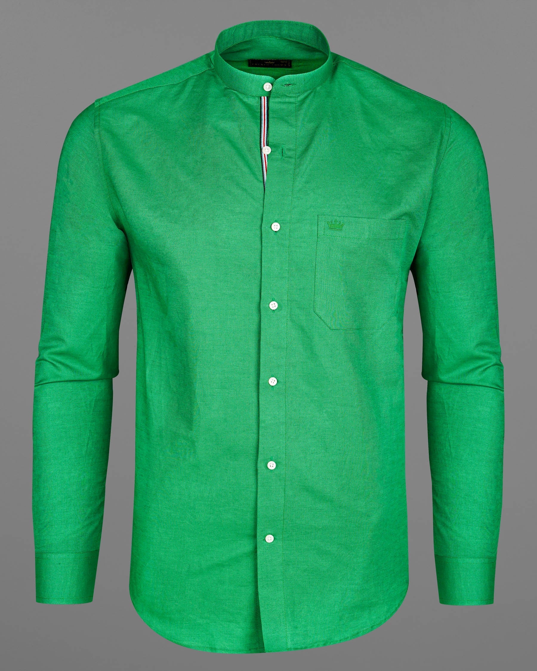 Salem Green Luxurious Linen Mandarin Collar Shirt 7944-M-P-38,7944-M-P-H-38,7944-M-P-39,7944-M-P-H-39,7944-M-P-40,7944-M-P-H-40,7944-M-P-42,7944-M-P-H-42,7944-M-P-44,7944-M-P-H-44,7944-M-P-46,7944-M-P-H-46,7944-M-P-48,7944-M-P-H-48,7944-M-P-50,7944-M-P-H-50,7944-M-P-52,7944-M-P-H-52