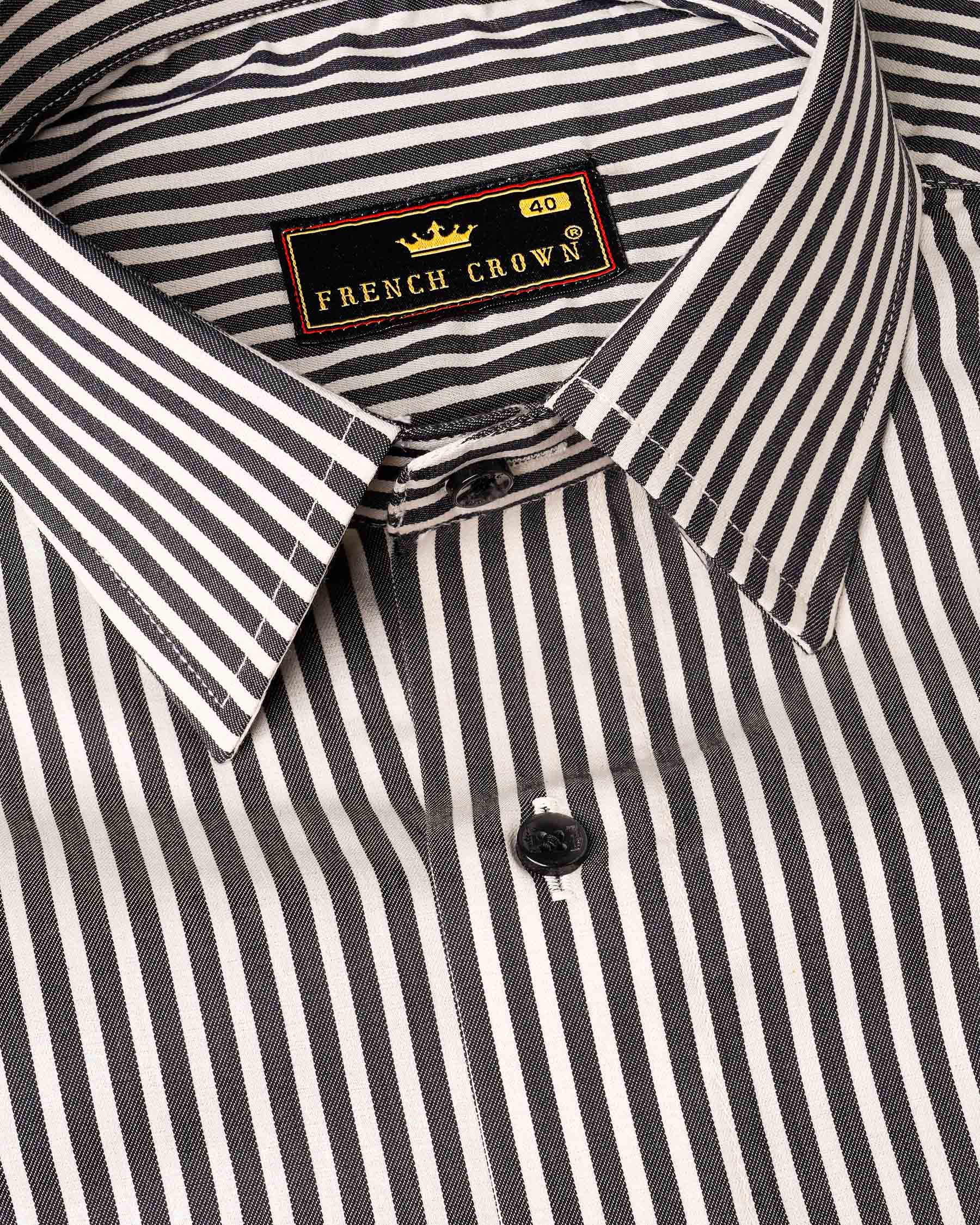 Jade Black and Off WhiteTwill Striped Premium Cotton Shirt 7952-BLK-38,7952-BLK-H-38,7952-BLK-39,7952-BLK-H-39,7952-BLK-40,7952-BLK-H-40,7952-BLK-42,7952-BLK-H-42,7952-BLK-44,7952-BLK-H-44,7952-BLK-46,7952-BLK-H-46,7952-BLK-48,7952-BLK-H-48,7952-BLK-50,7952-BLK-H-50,7952-BLK-52,7952-BLK-H-52