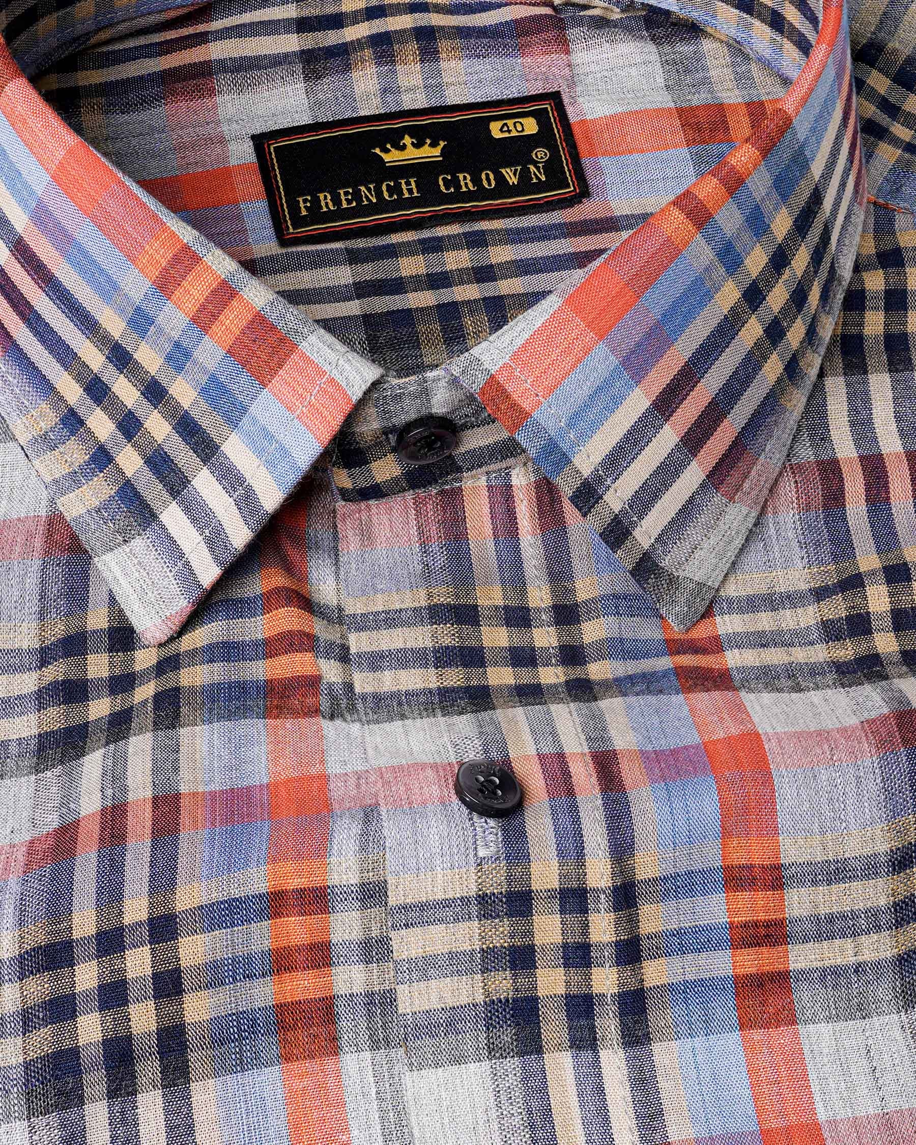 Flame Pea Red and Mirage Navy Blue Plaid Chambray Premium Cotton Shirt 7987-BLK-38,7987-BLK-H-38,7987-BLK-39,7987-BLK-H-39,7987-BLK-40,7987-BLK-H-40,7987-BLK-42,7987-BLK-H-42,7987-BLK-44,7987-BLK-H-44,7987-BLK-46,7987-BLK-H-46,7987-BLK-48,7987-BLK-H-48,7987-BLK-50,7987-BLK-H-50,7987-BLK-52,7987-BLK-H-52