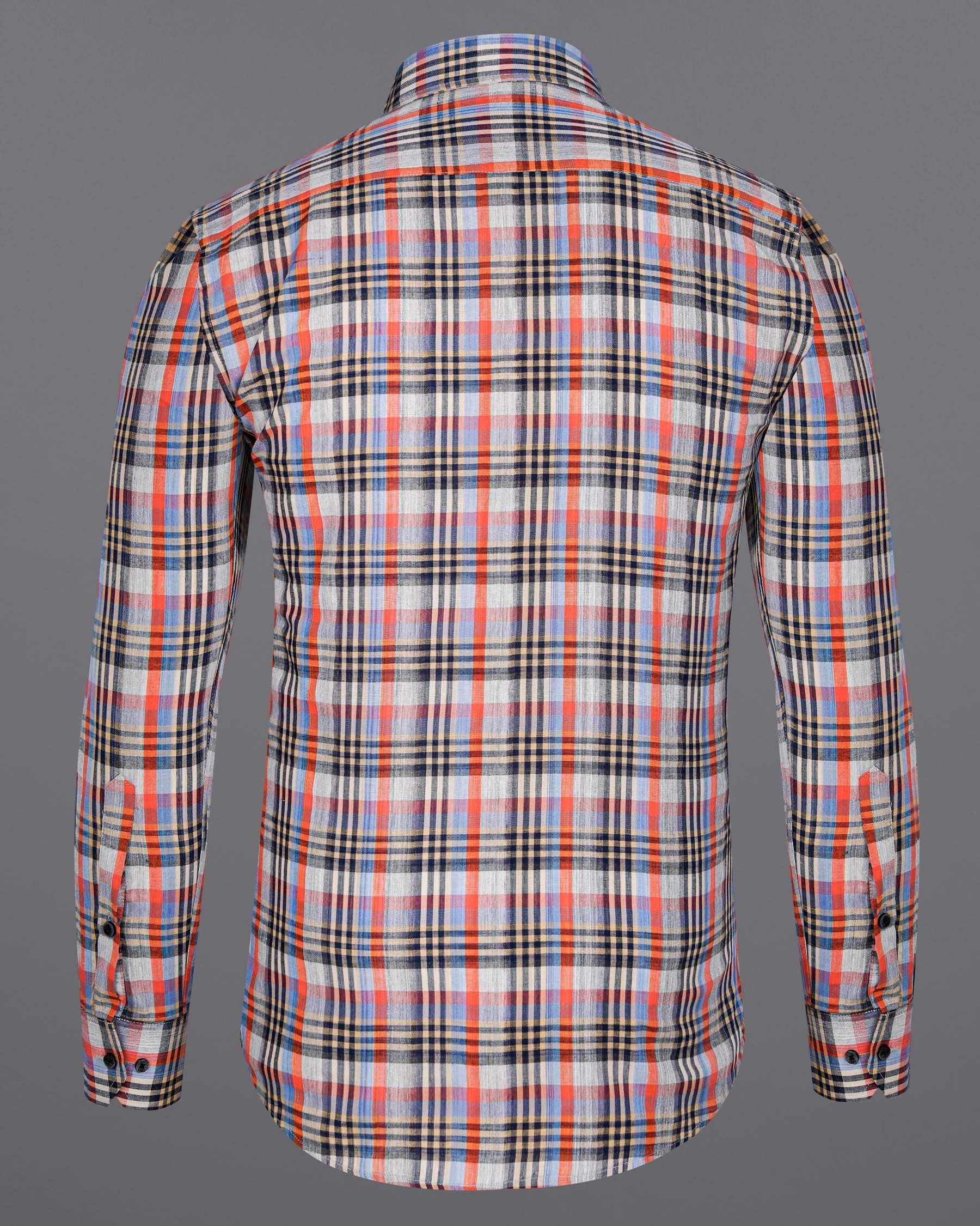 Flame Pea Red and Mirage Navy Blue Plaid Chambray Premium Cotton Shirt 7987-BLK-38,7987-BLK-H-38,7987-BLK-39,7987-BLK-H-39,7987-BLK-40,7987-BLK-H-40,7987-BLK-42,7987-BLK-H-42,7987-BLK-44,7987-BLK-H-44,7987-BLK-46,7987-BLK-H-46,7987-BLK-48,7987-BLK-H-48,7987-BLK-50,7987-BLK-H-50,7987-BLK-52,7987-BLK-H-52