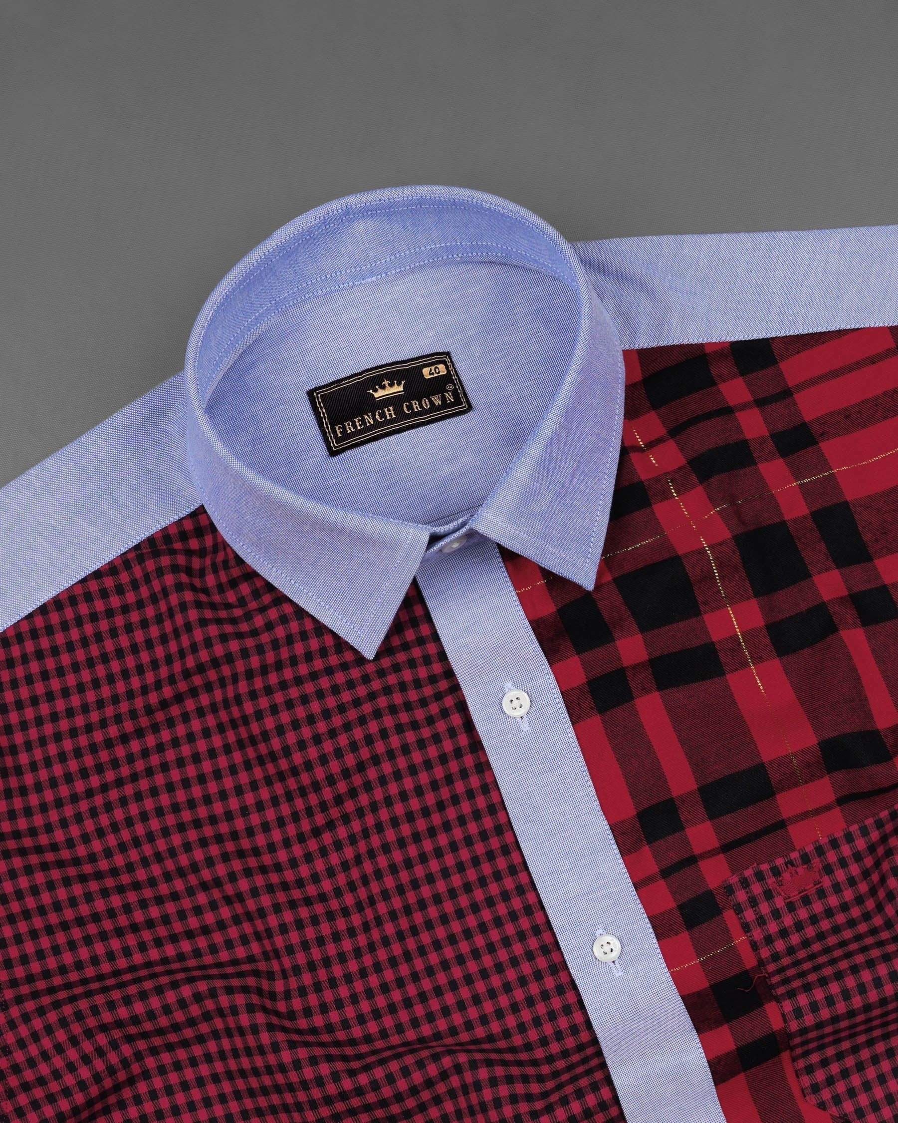 Vivid Red Twill Checkered Premium Cotton Designer Shirt 7989-P101-38,7989-P101-H-38,7989-P101-39,7989-P101-H-39,7989-P101-40,7989-P101-H-40,7989-P101-42,7989-P101-H-42,7989-P101-44,7989-P101-H-44,7989-P101-46,7989-P101-H-46,7989-P101-48,7989-P101-H-48,7989-P101-50,7989-P101-H-50,7989-P101-52,7989-P101-H-52