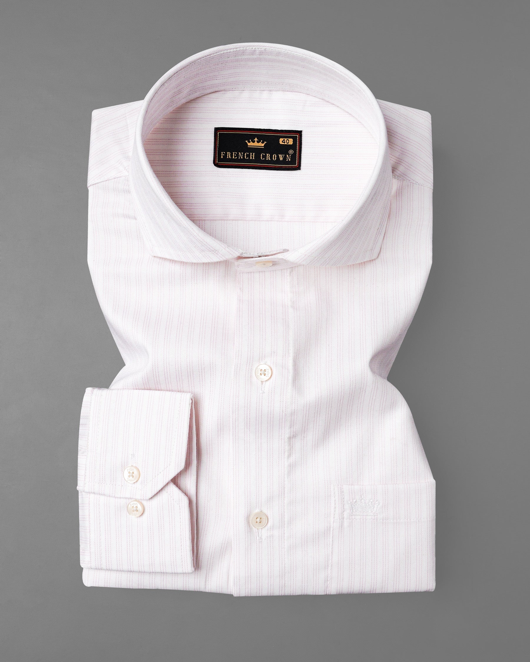 Bright White and Maverick Pink Twill Pinstriped Premium Cotton Shirt  7996-CA-38,7996-CA-H-38,7996-CA-39,7996-CA-H-39,7996-CA-40,7996-CA-H-40,7996-CA-42,7996-CA-H-42,7996-CA-44,7996-CA-H-44,7996-CA-46,7996-CA-H-46,7996-CA-48,7996-CA-H-48,7996-CA-50,7996-CA-H-50,7996-CA-52,7996-CA-H-52