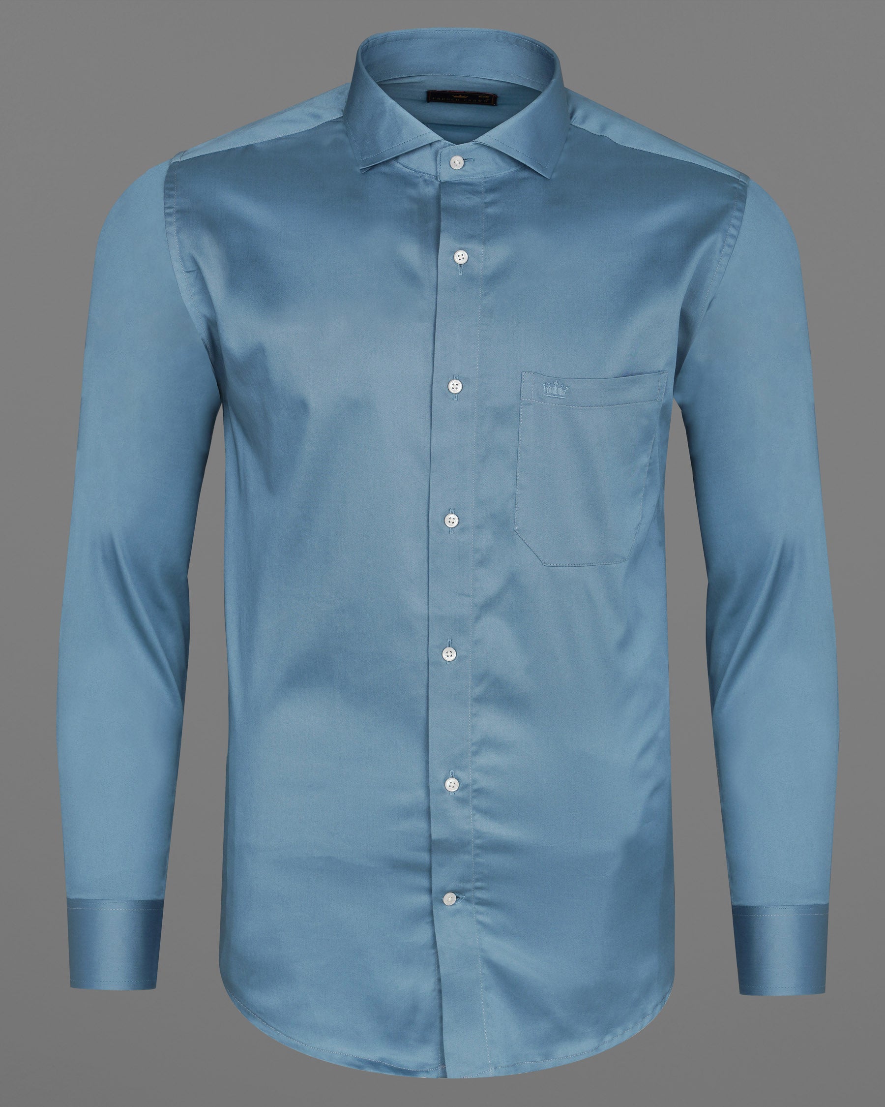 Bluish Cyan Blue Super Soft Premium Cotton Shirt