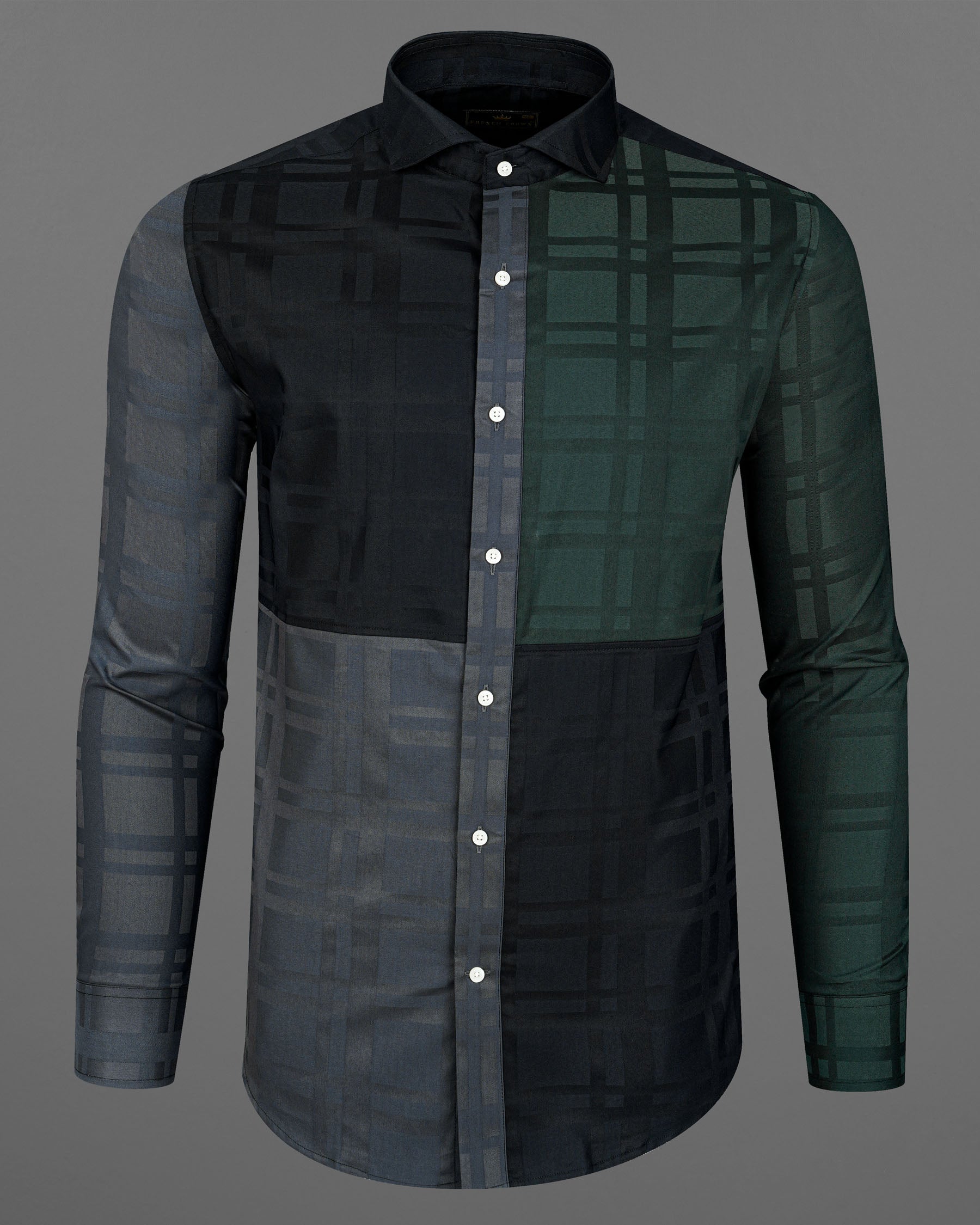 Corduroy Green With Jade Black 3D Plaid Dobby Textured Giza Cotton Designer Shirt 8011-CA-P102-38,8011-CA-P102-H-38,8011-CA-P102-39,8011-CA-P102-H-39,8011-CA-P102-40,8011-CA-P102-H-40,8011-CA-P102-42,8011-CA-P102-H-42,8011-CA-P102-44,8011-CA-P102-H-44,8011-CA-P102-46,8011-CA-P102-H-46,8011-CA-P102-48,8011-CA-P102-H-48,8011-CA-P102-50,8011-CA-P102-H-50,8011-CA-P102-52,8011-CA-P102-H-52