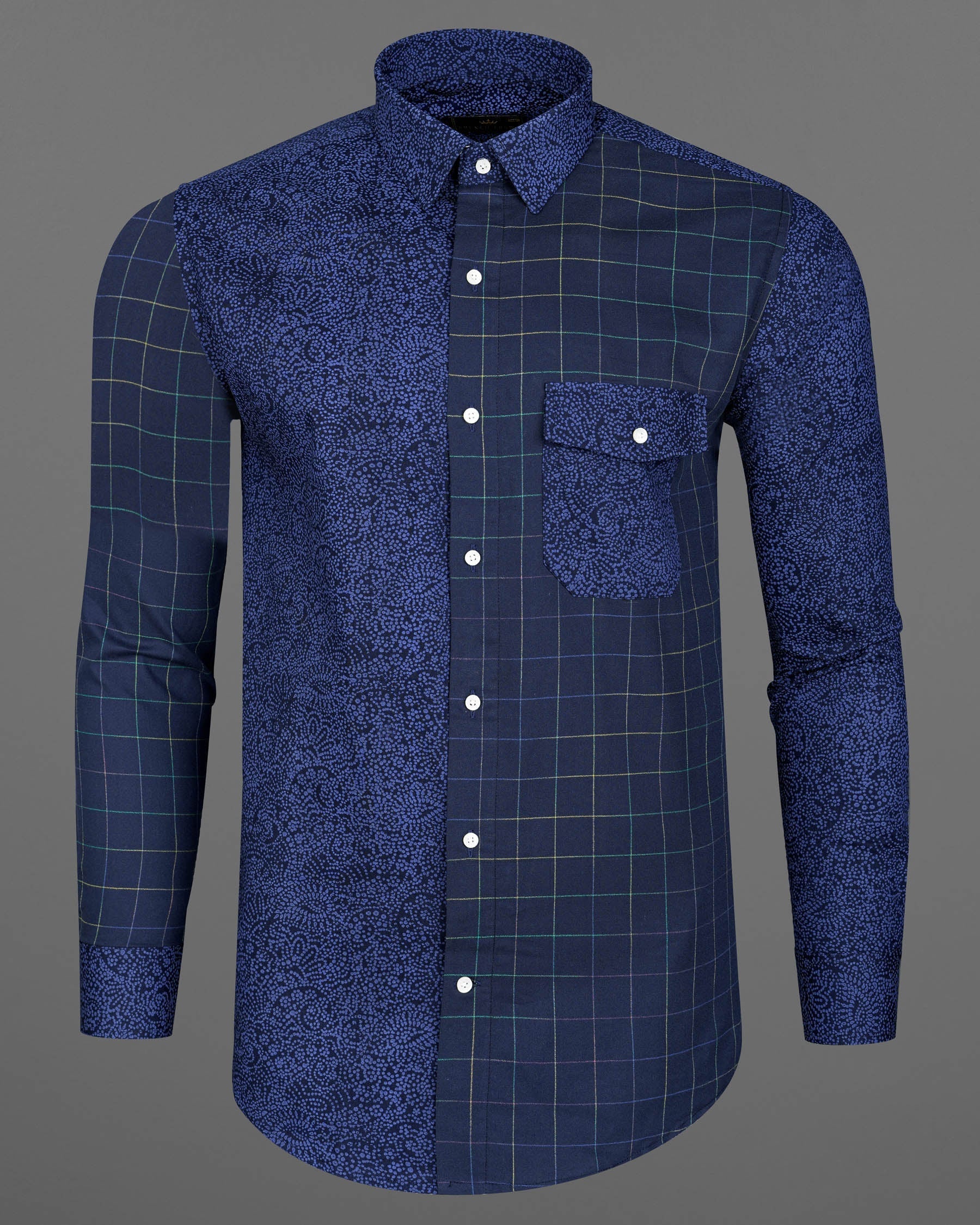 Licorice and Victoria Blue Plaid Dobby Textured Premium Giza Cotton Designer Shirt 8014-P100-38,8014-P100-H-38,8014-P100-39,8014-P100-H-39,8014-P100-40,8014-P100-H-40,8014-P100-42,8014-P100-H-42,8014-P100-44,8014-P100-H-44,8014-P100-46,8014-P100-H-46,8014-P100-48,8014-P100-H-48,8014-P100-50,8014-P100-H-50,8014-P100-52,8014-P100-H-52