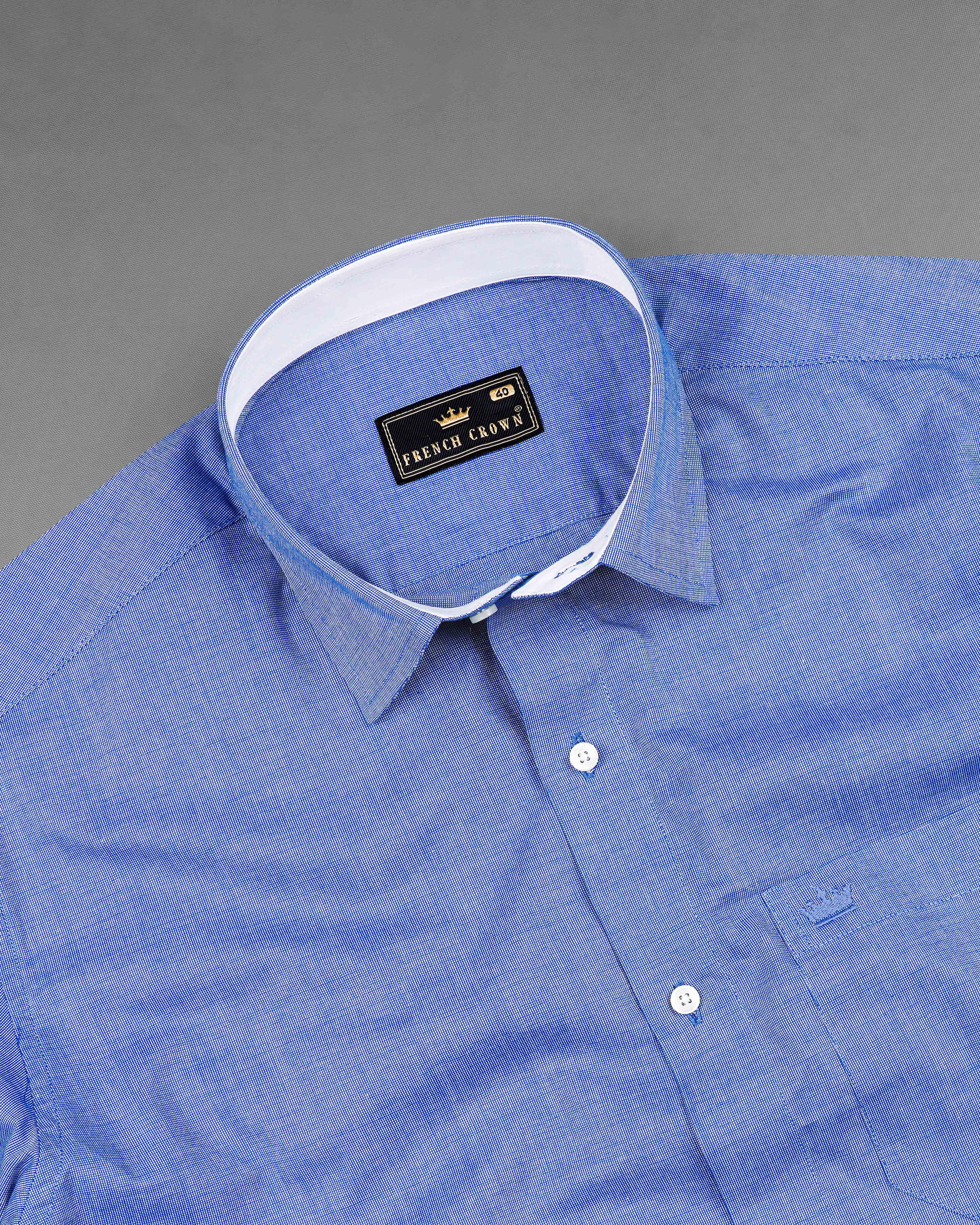 Glaucous Blue Premium Giza Cotton Chambray Shirt 8046-CP-38,8046-CP-38,8046-CP-39,8046-CP-39,8046-CP-40,8046-CP-40,8046-CP-42,8046-CP-42,8046-CP-44,8046-CP-44,8046-CP-46,8046-CP-46,8046-CP-48,8046-CP-48,8046-CP-50,8046-CP-50,8046-CP-52,8046-CP-52