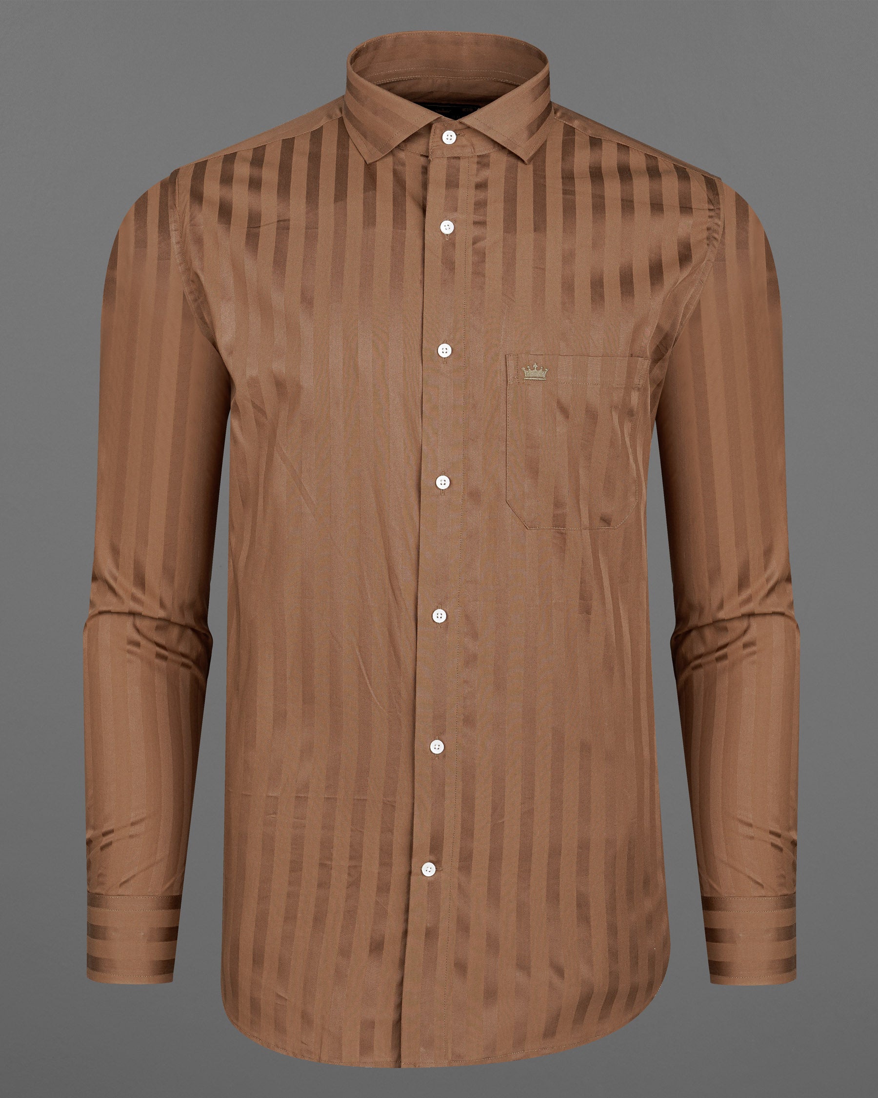 Dark Taupe Brown With Brown Striped Super Soft Premium Cotton Shirt 8058-CA-38,8058-CA-38,8058-CA-39,8058-CA-39,8058-CA-40,8058-CA-40,8058-CA-42,8058-CA-42,8058-CA-44,8058-CA-44,8058-CA-46,8058-CA-46,8058-CA-48,8058-CA-48,8058-CA-50,8058-CA-50,8058-CA-52,8058-CA-52