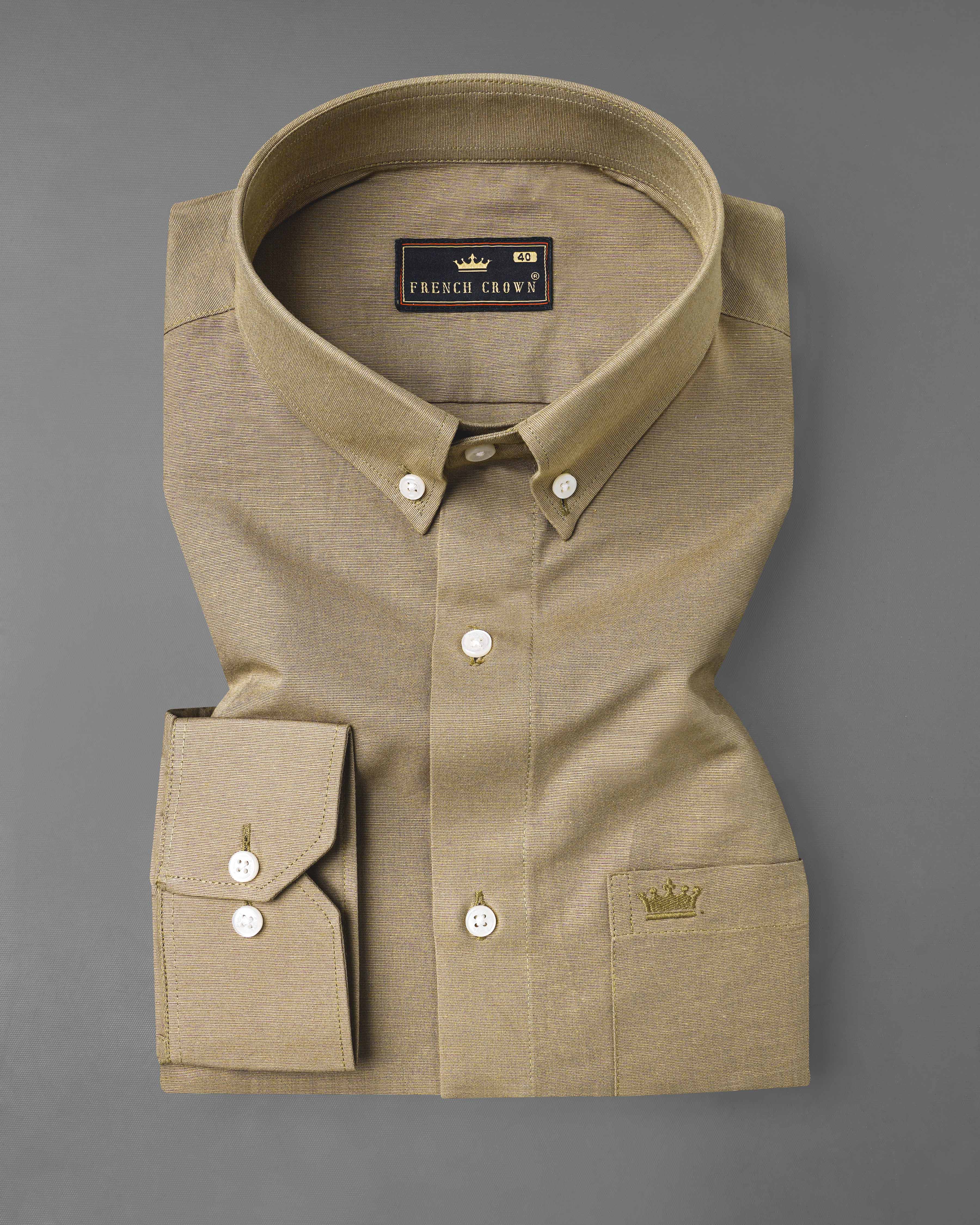 Tallow Brown Chambray Textured Premium Cotton Shirt 8107-BD-38, 8107-BD-H-38, 8107-BD-39, 8107-BD-H-39, 8107-BD-40, 8107-BD-H-40, 8107-BD-42, 8107-BD-H-42, 8107-BD-44, 8107-BD-H-44, 8107-BD-46, 8107-BD-H-46, 8107-BD-48, 8107-BD-H-48, 8107-BD-50, 8107-BD-H-50, 8107-BD-52, 8107-BD-H-52