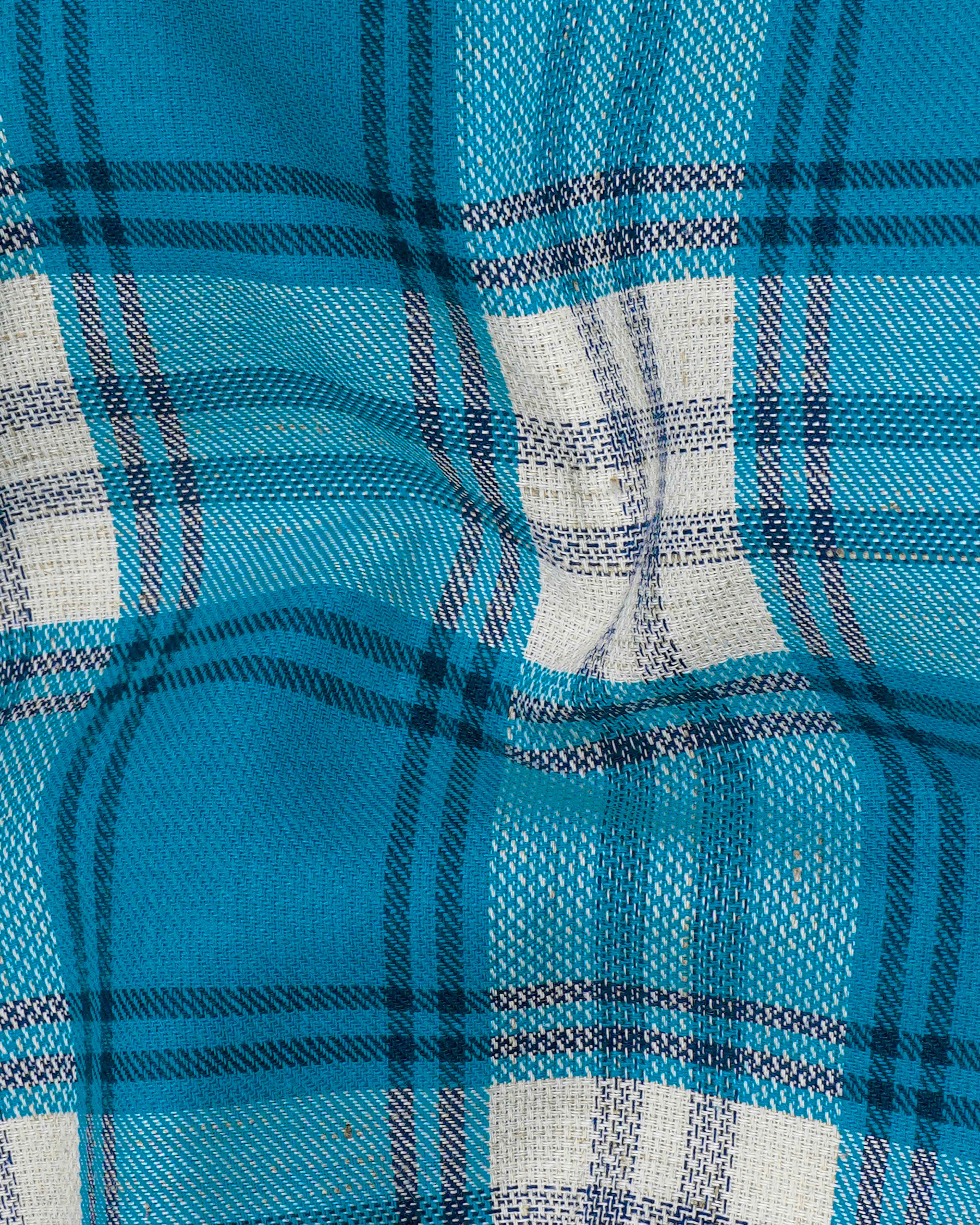 Matisse Blue with Bright White Plaid Dobby Textured Premium Giza Cotton Shirt 8125-38, 8125-H-38, 8125-39, 8125-H-39, 8125-40, 8125-H-40, 8125-42, 8125-H-42, 8125-44, 8125-H-44, 8125-46, 8125-H-46, 8125-48, 8125-H-48, 8125-50, 8125-H-50, 8125-52, 8125-H-52