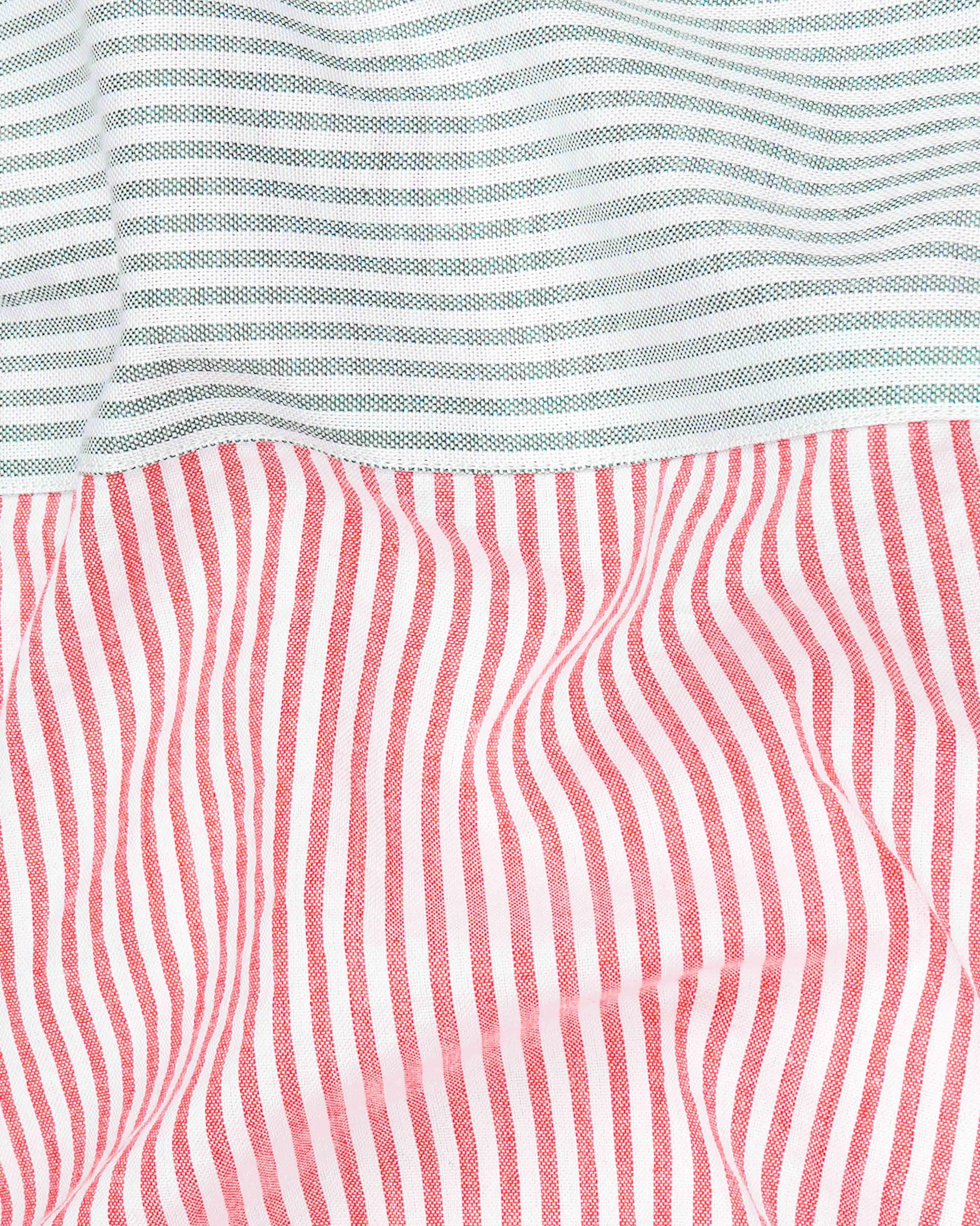 Carmine Pink with Cascade Green Striped Seersucker Giza Cotton Designer Shirt 8143-P108-38, 8143-P108-H-38, 8143-P108-39, 8143-P108-H-39, 8143-P108-40, 8143-P108-H-40, 8143-P108-42, 8143-P108-H-42, 8143-P108-44, 8143-P108-H-44, 8143-P108-46, 8143-P108-H-46, 8143-P108-48, 8143-P108-H-48, 8143-P108-50, 8143-P108-H-50, 8143-P108-52, 8143-P108-H-52 