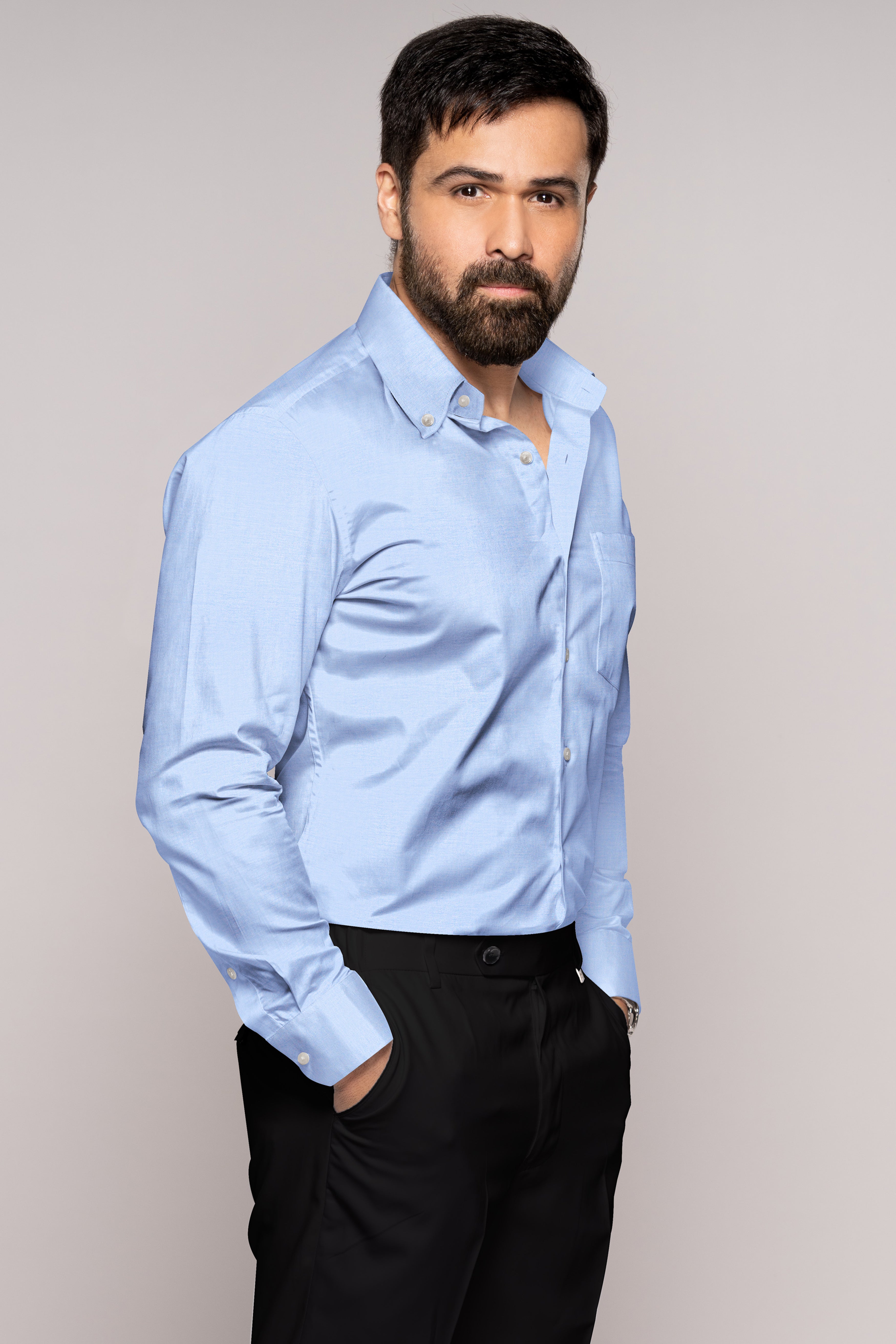 Periwinkle Blue Royal Oxford Shirt